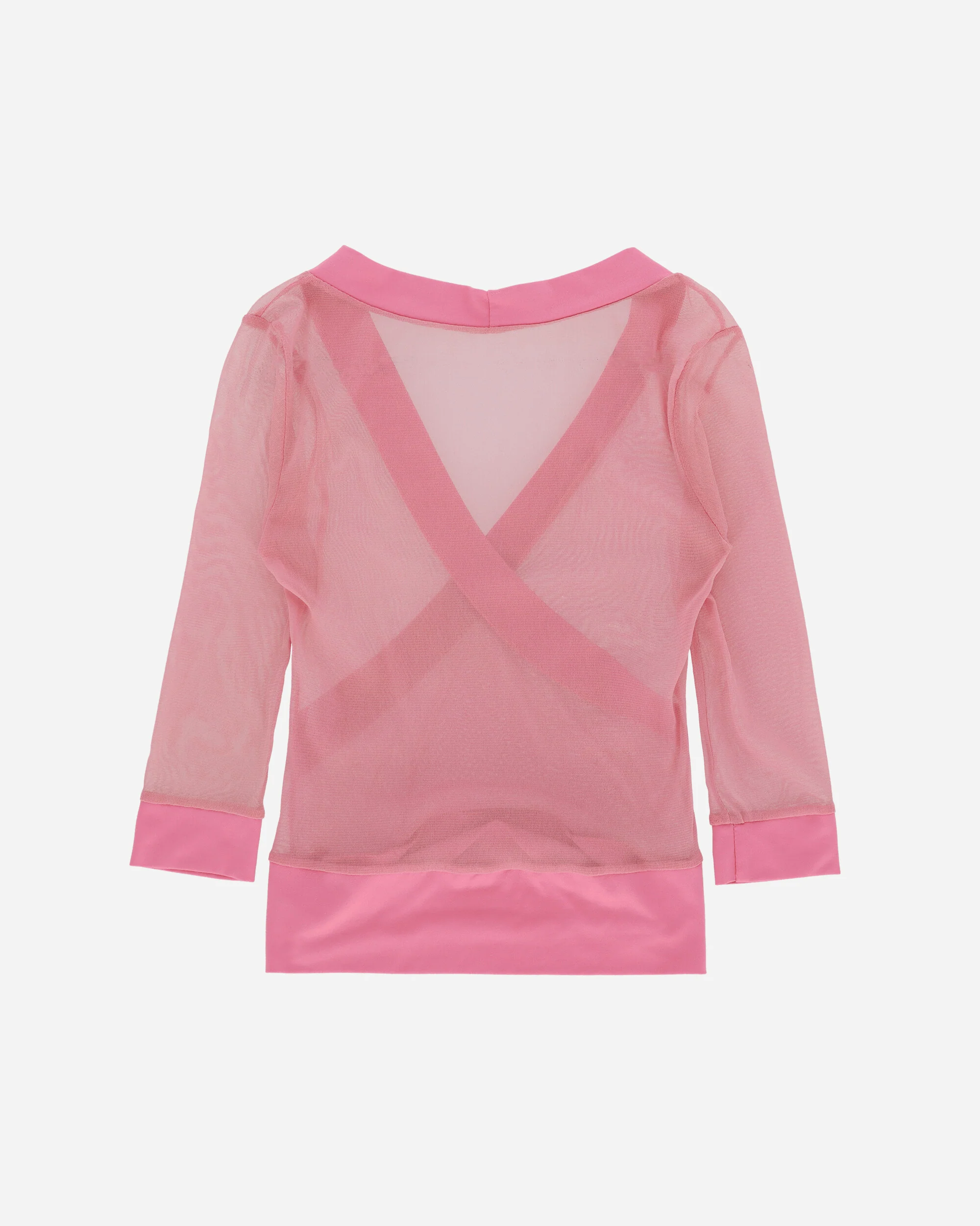 Women's Mesh Top Pink - Image 2