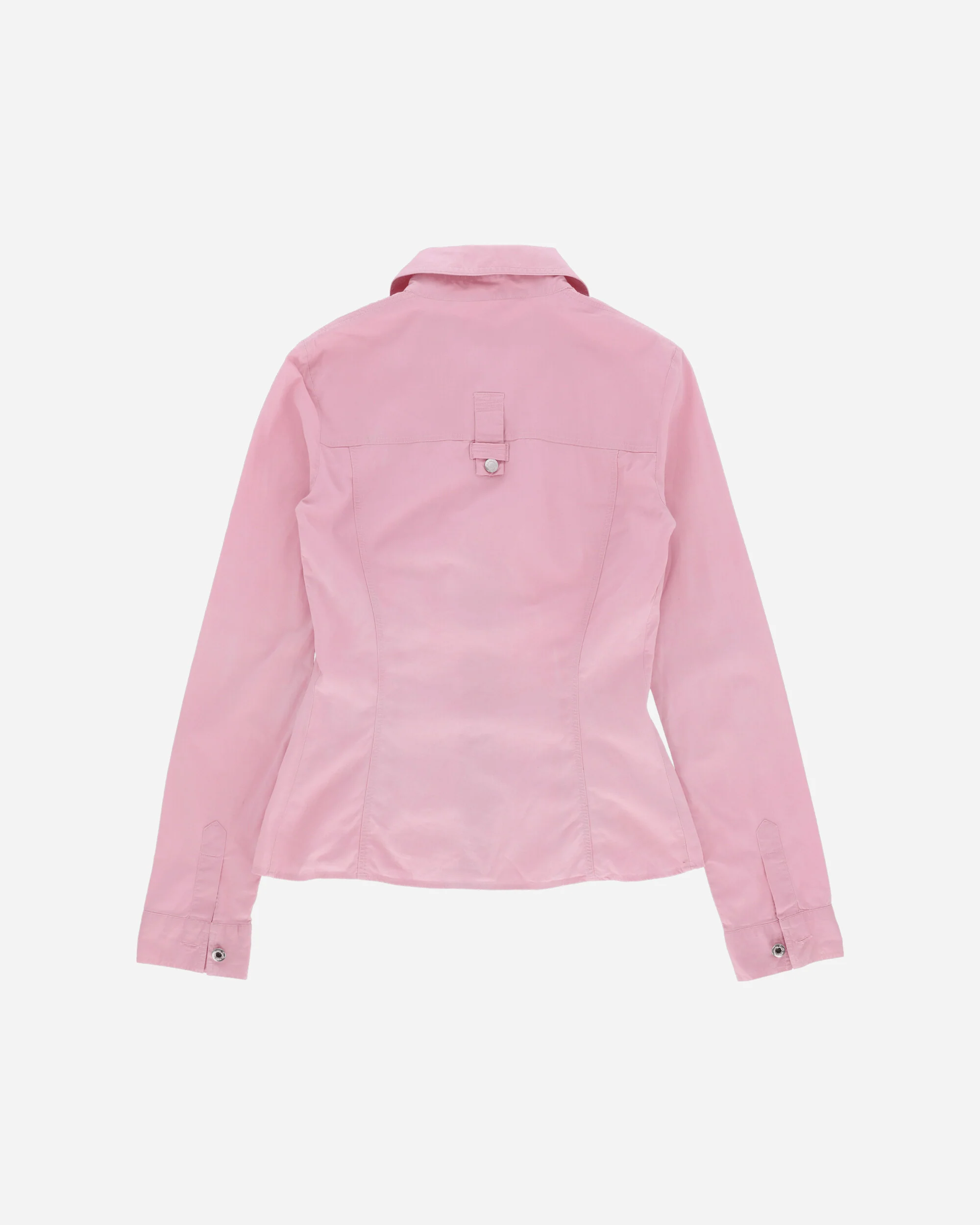 Women's Embroidered Logo Longsleeve Shirt Pink - Image 2