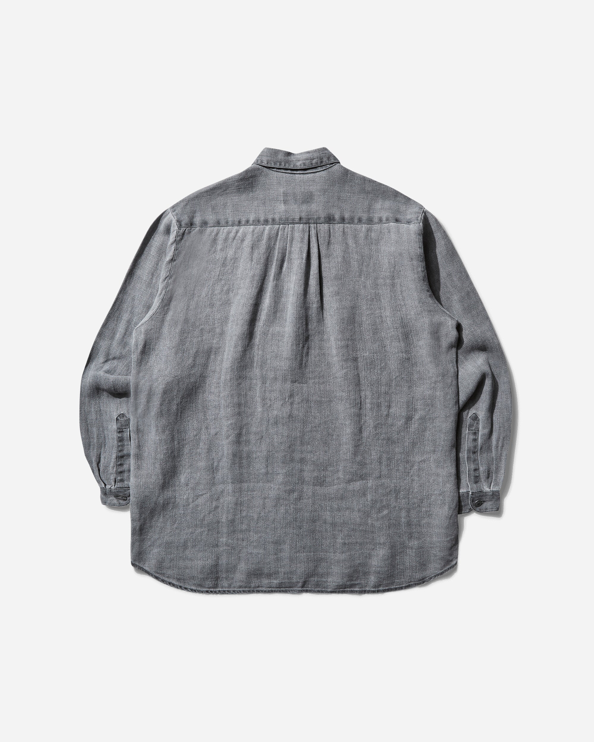 Women's Raw Linen Overshirt Grey - Image 2