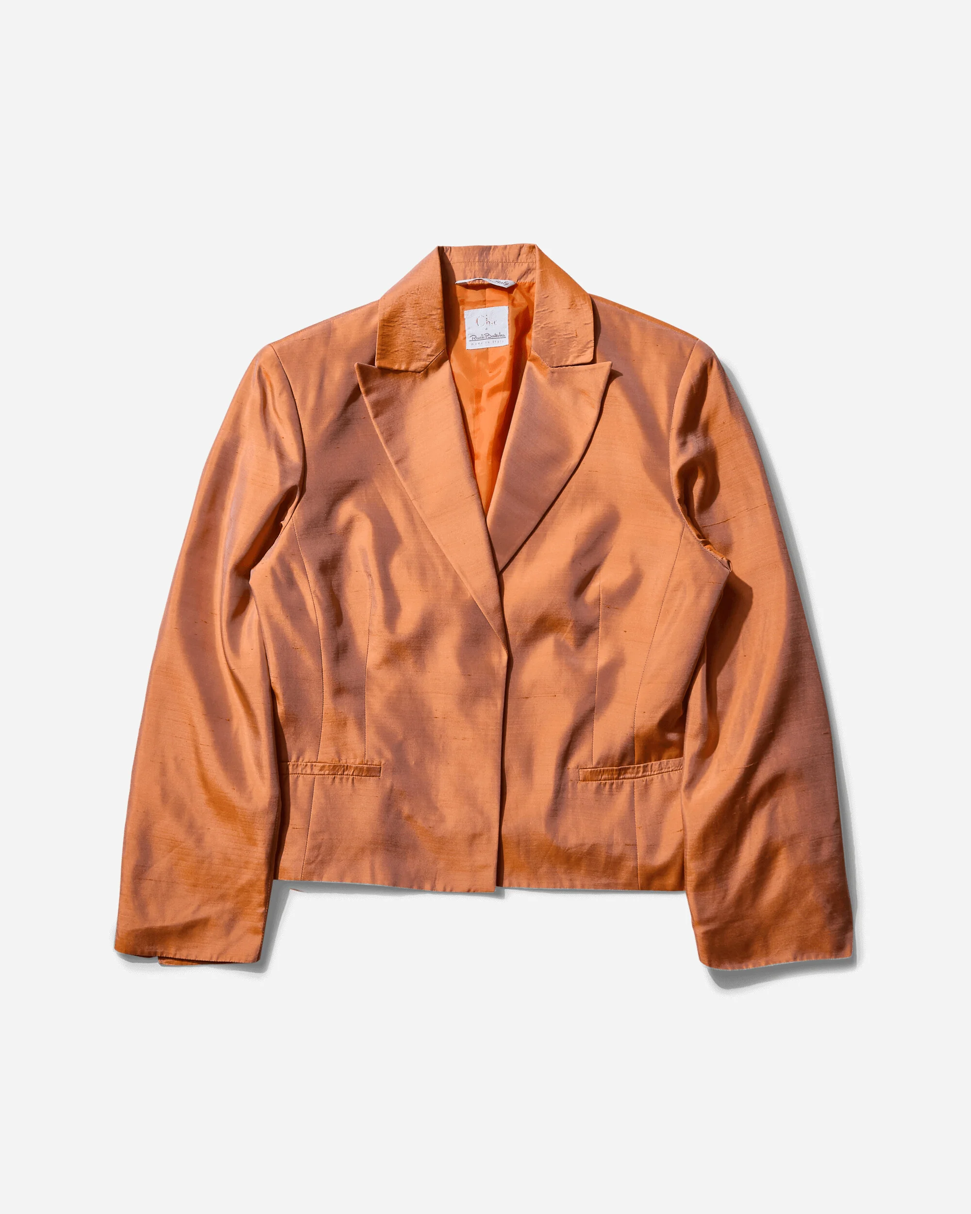 Women's Iridescent Silk Suit Orange - Image 2