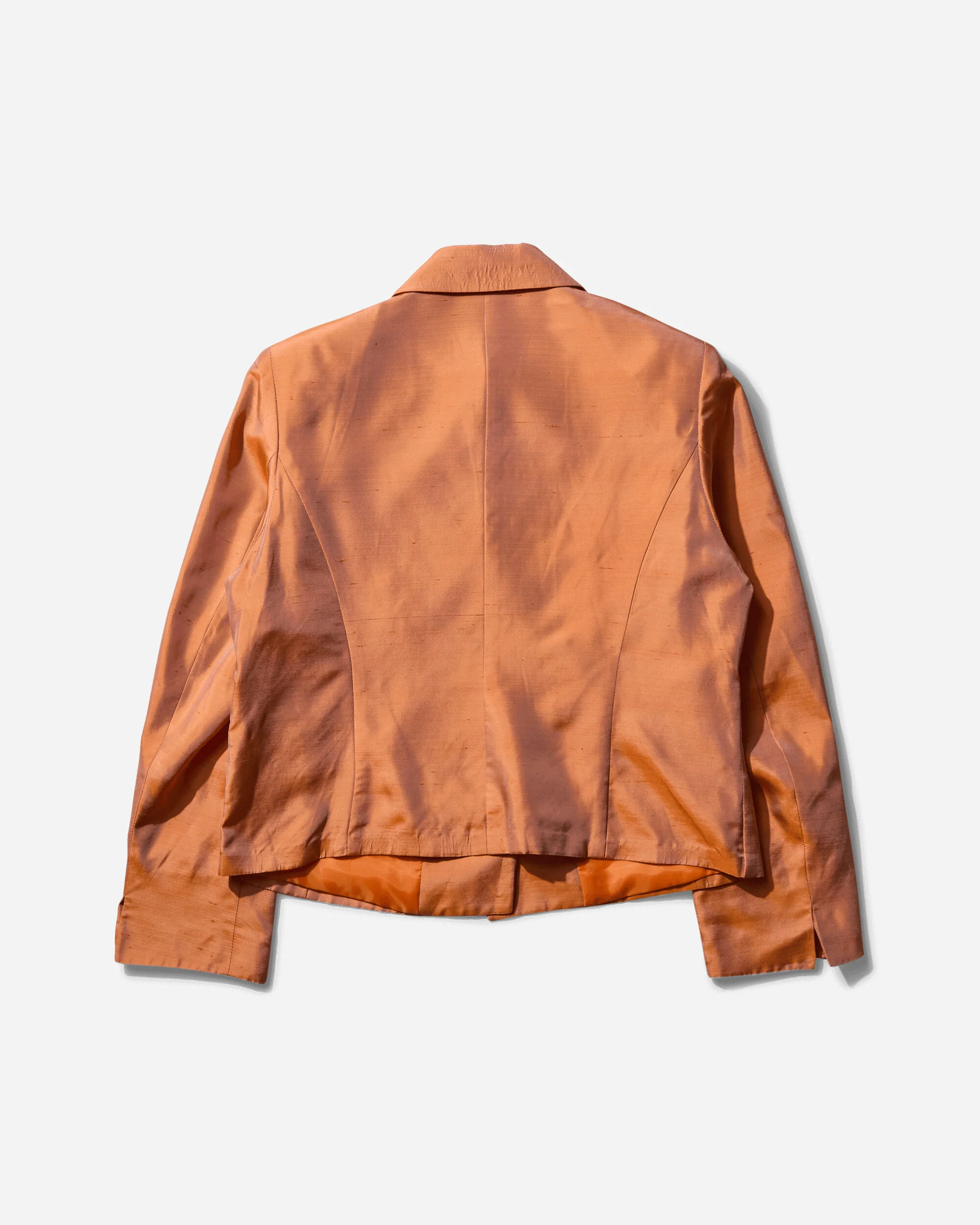 Women's Iridescent Silk Suit Orange - Image 3