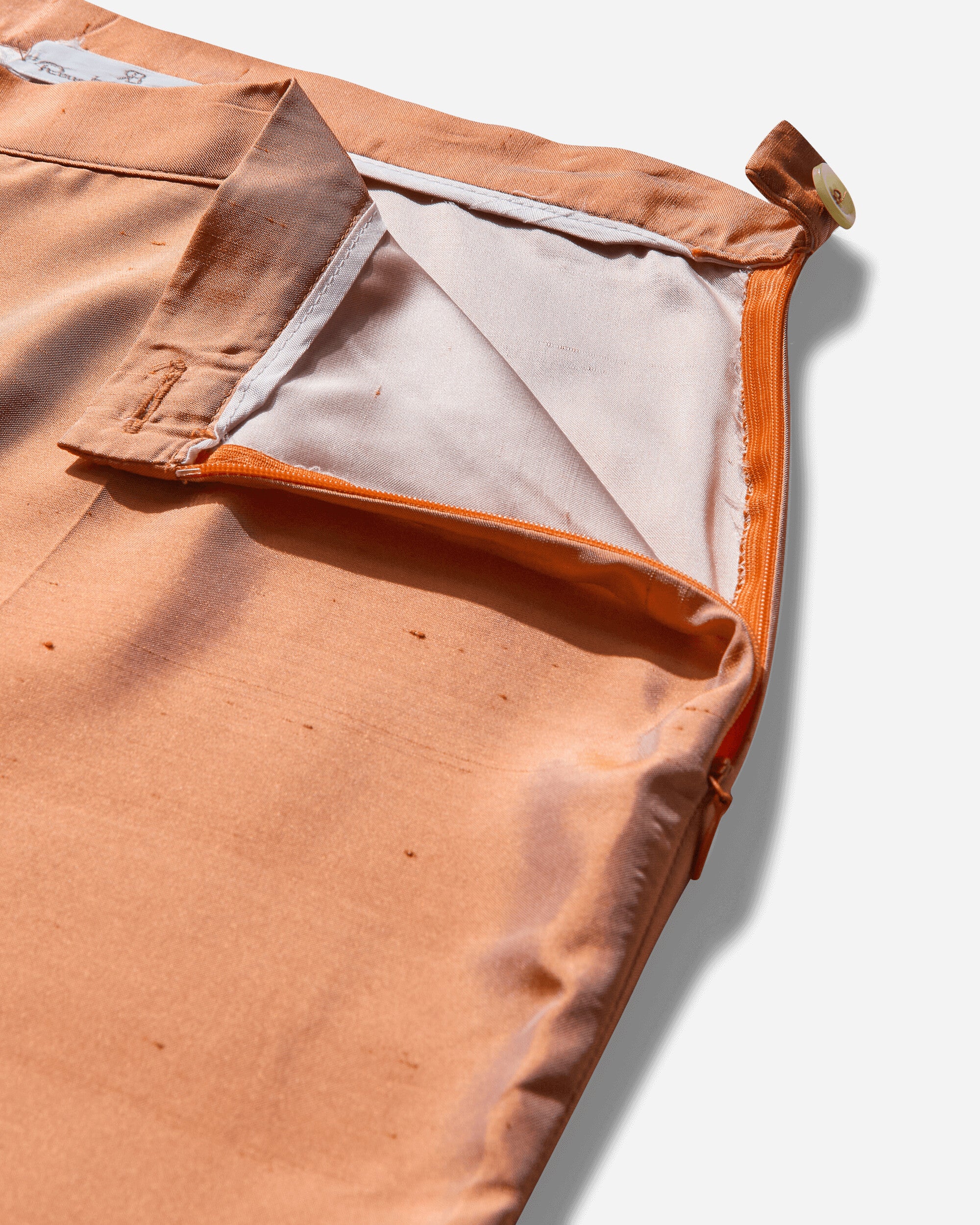 Women's Iridescent Silk Suit Orange - Image 7