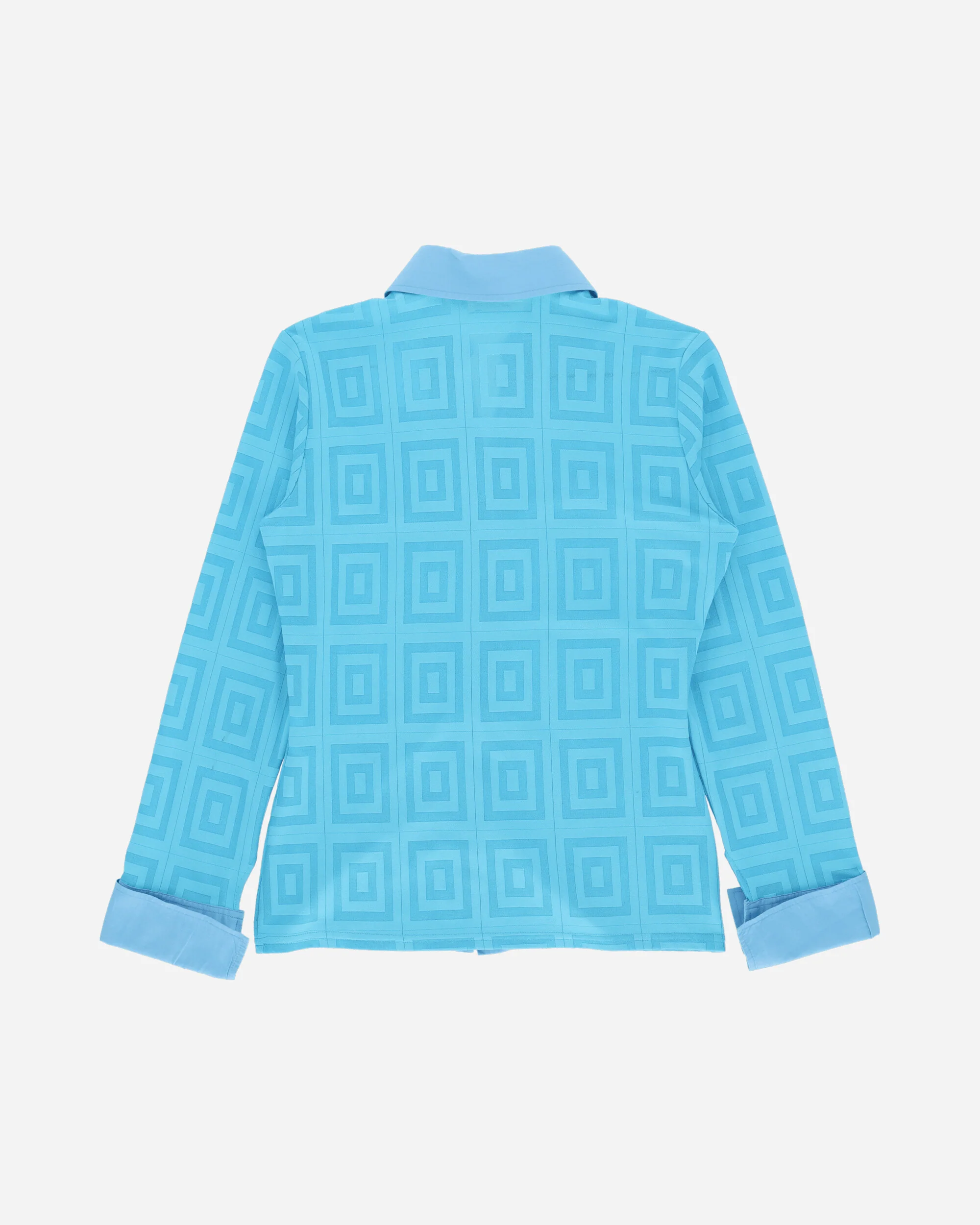 Women's Pattern Longsleeve Shirt Sky Blue - Image 2