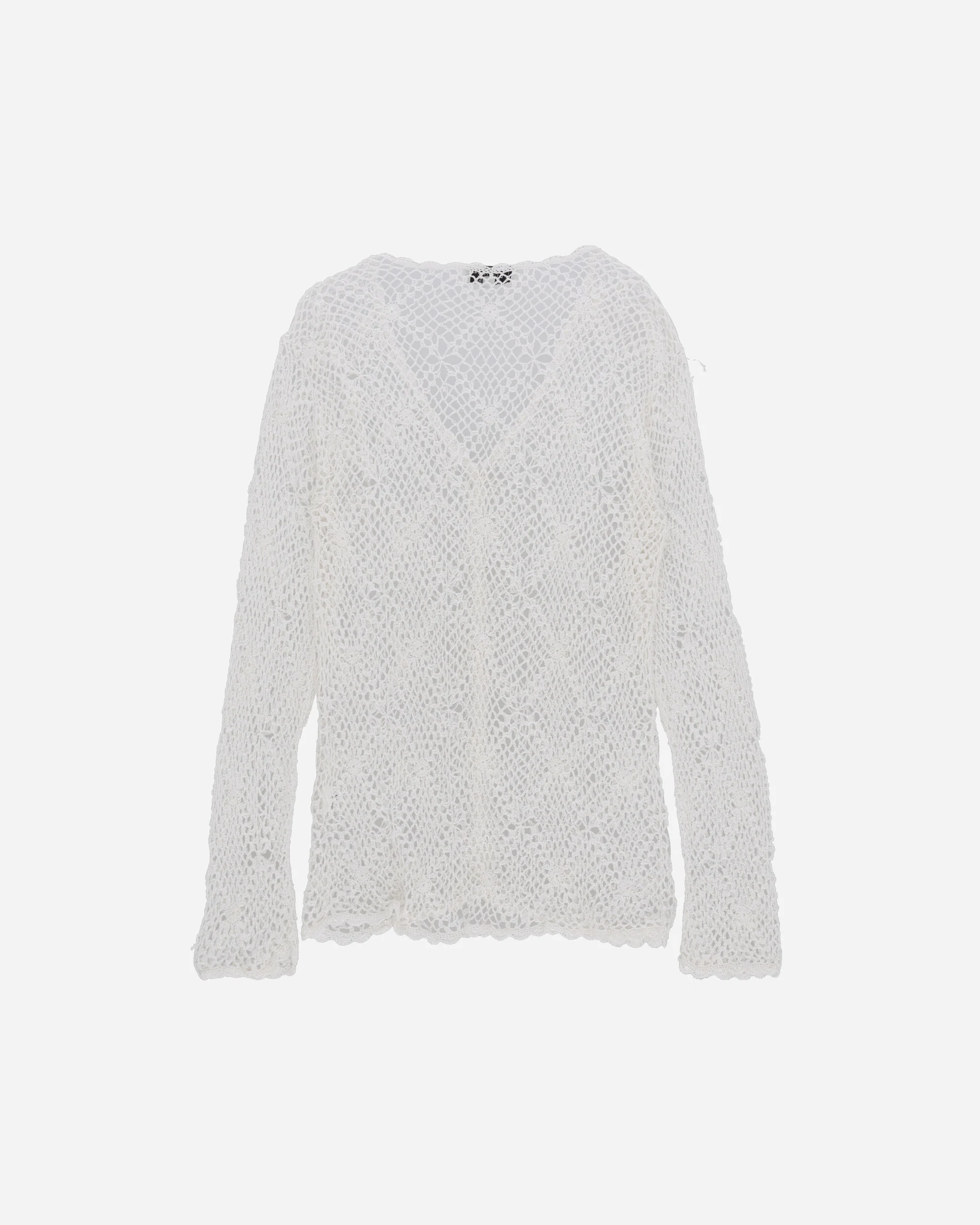 Women's Crochet Top White - Image 2