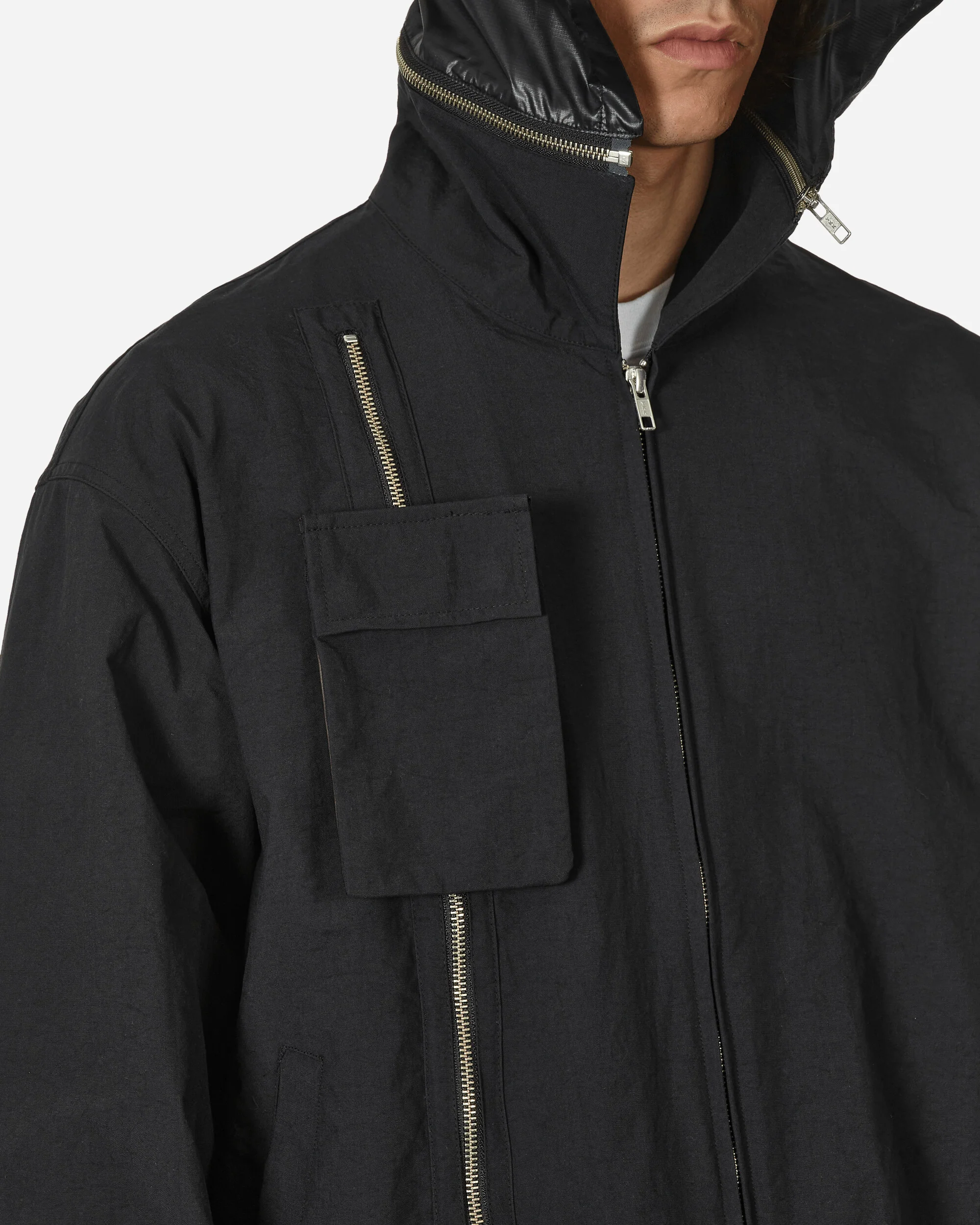 Hood Cut Moving Jacket Black - Image 5
