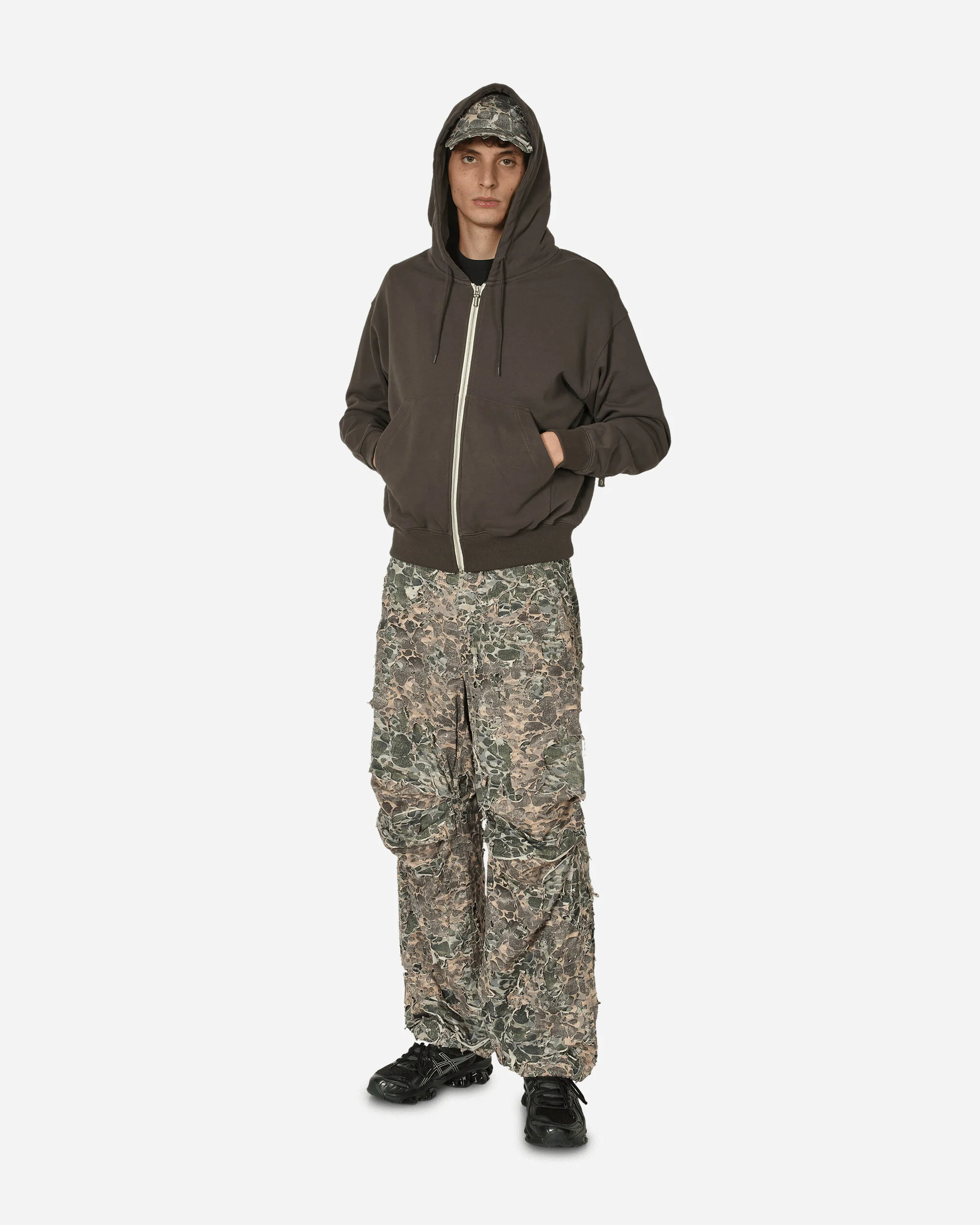 P-Zip Hoodie Charcoal - Image 4