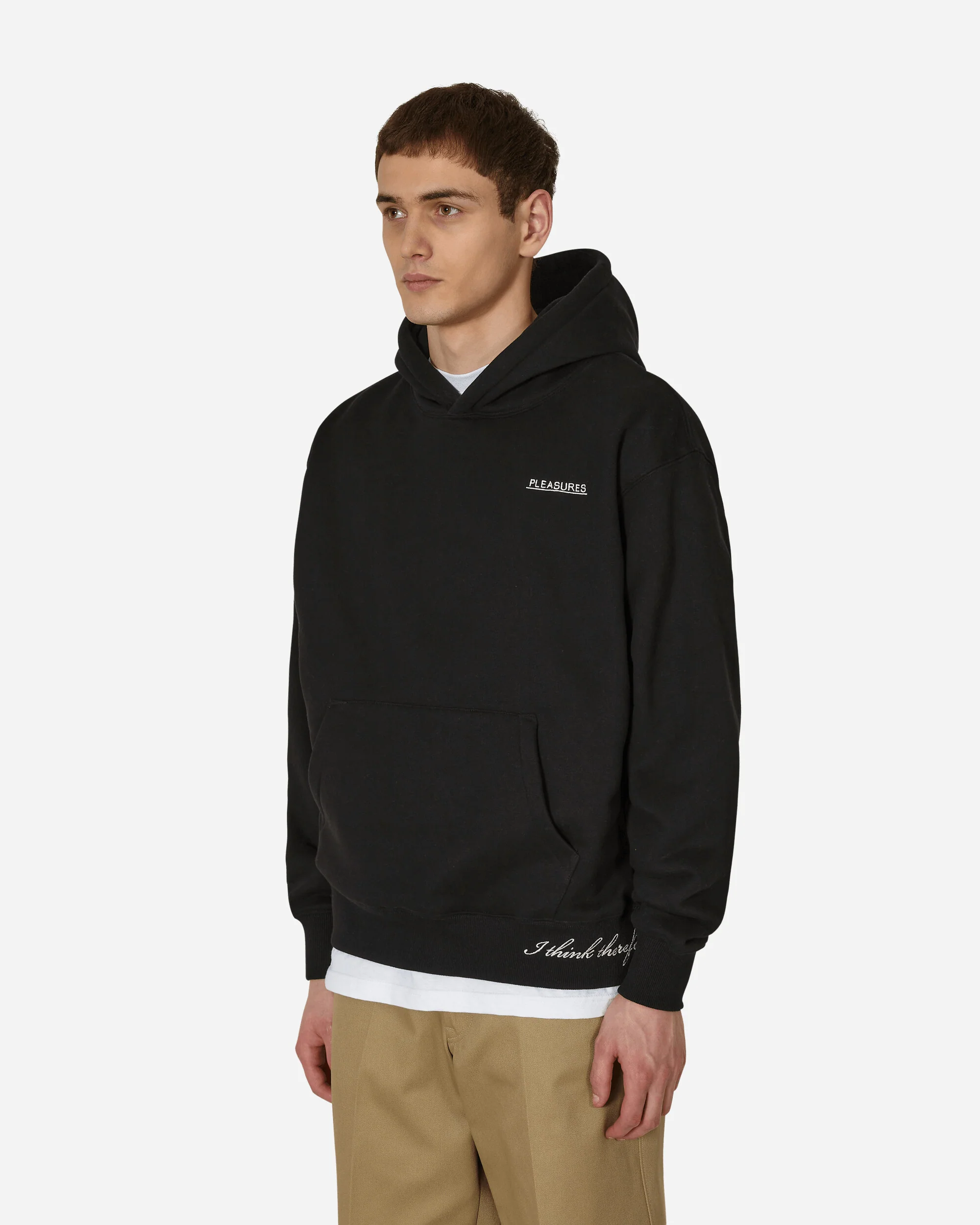 Discourse Hooded Sweatshirt Black - Image 2