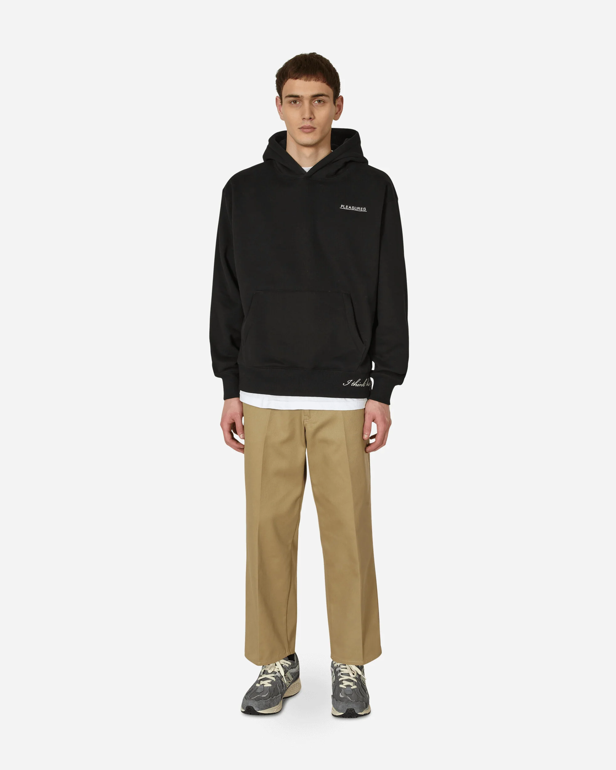 Discourse Hooded Sweatshirt Black - Image 4