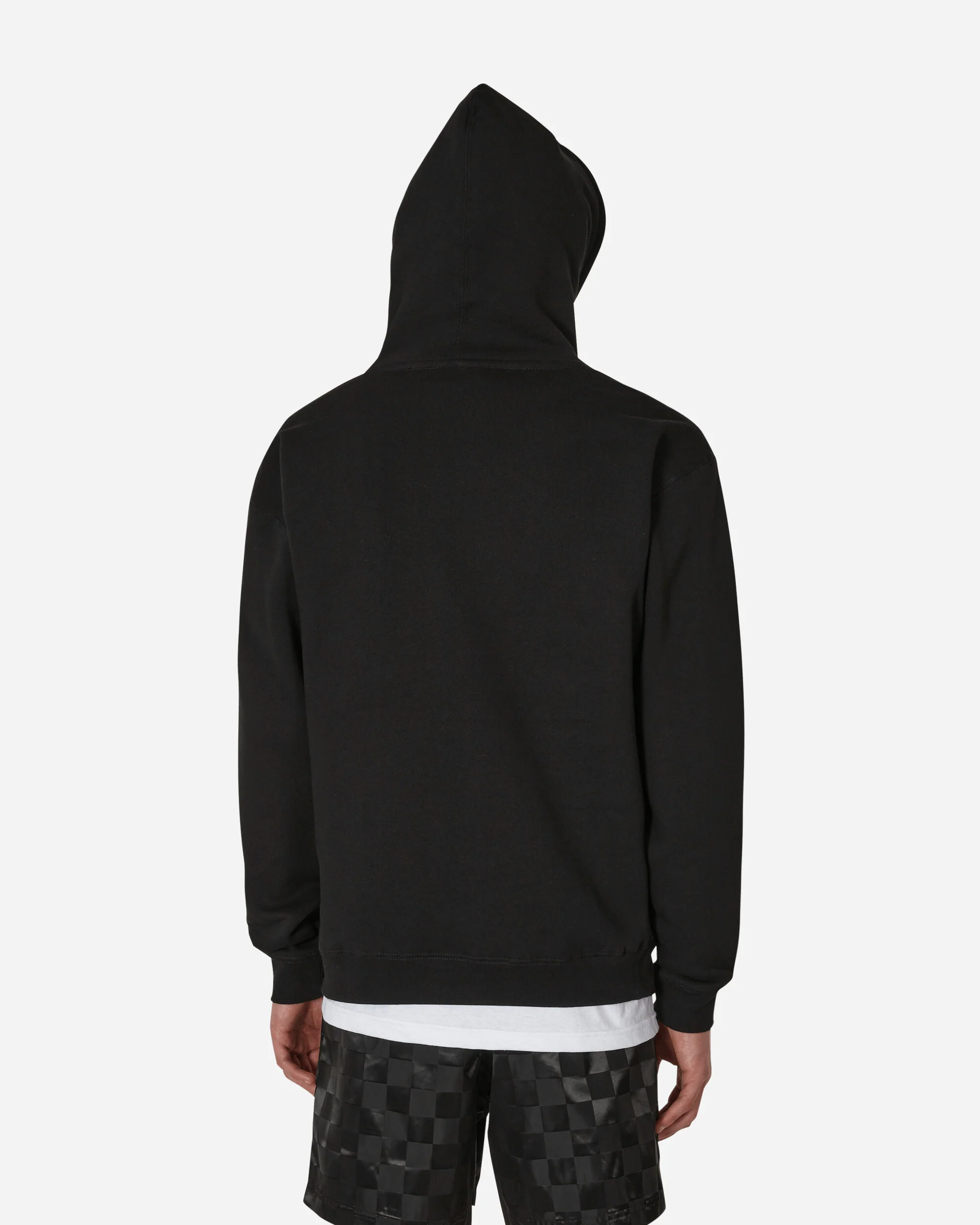 Don't Care Hooded Sweatshirt Black - Image 3