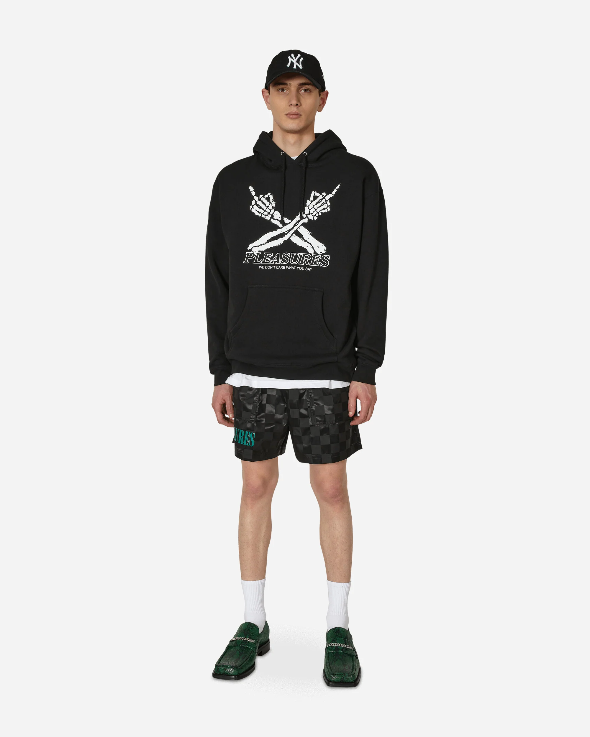Don't Care Hooded Sweatshirt Black - Image 4
