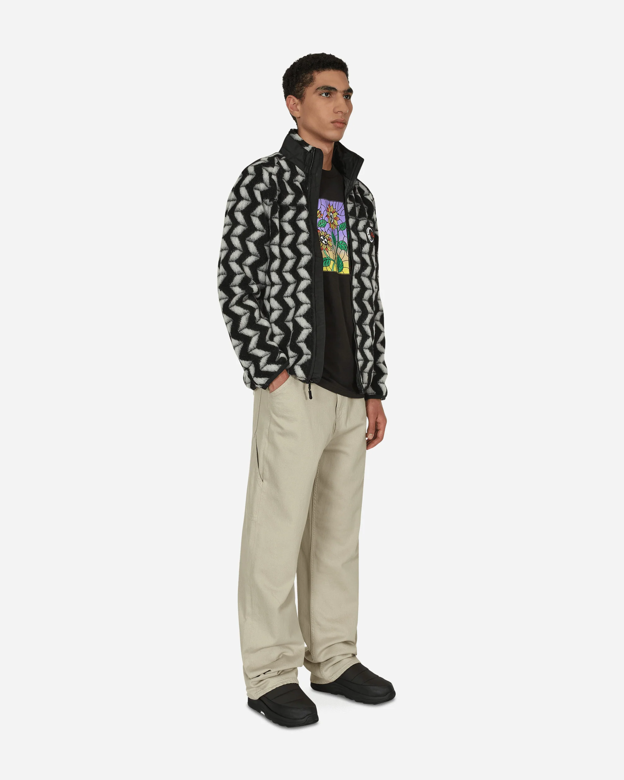 Drifter Fuzzy Jacket Black - Image 4