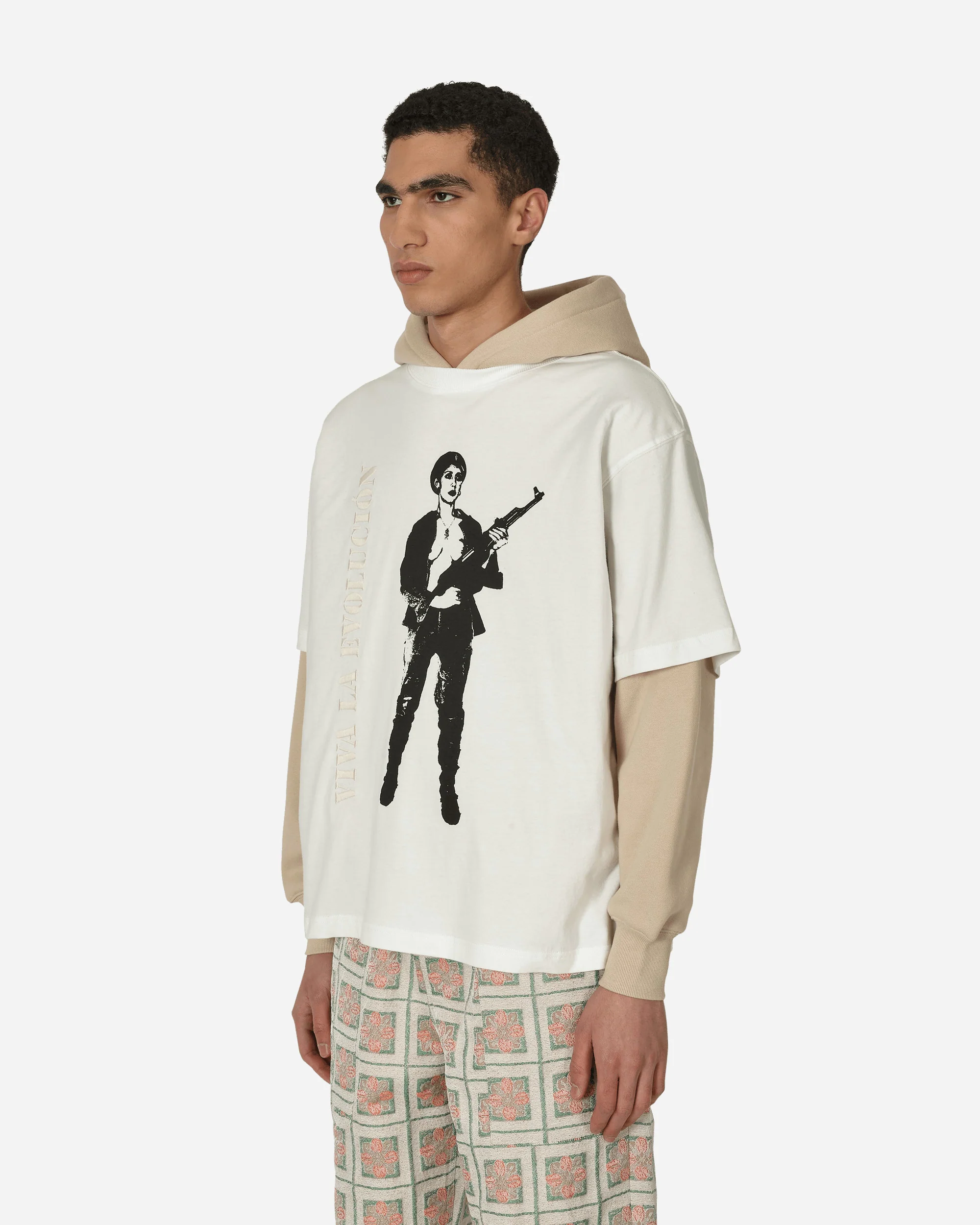 Viva Hooded Sweatshirt Beige - Image 2