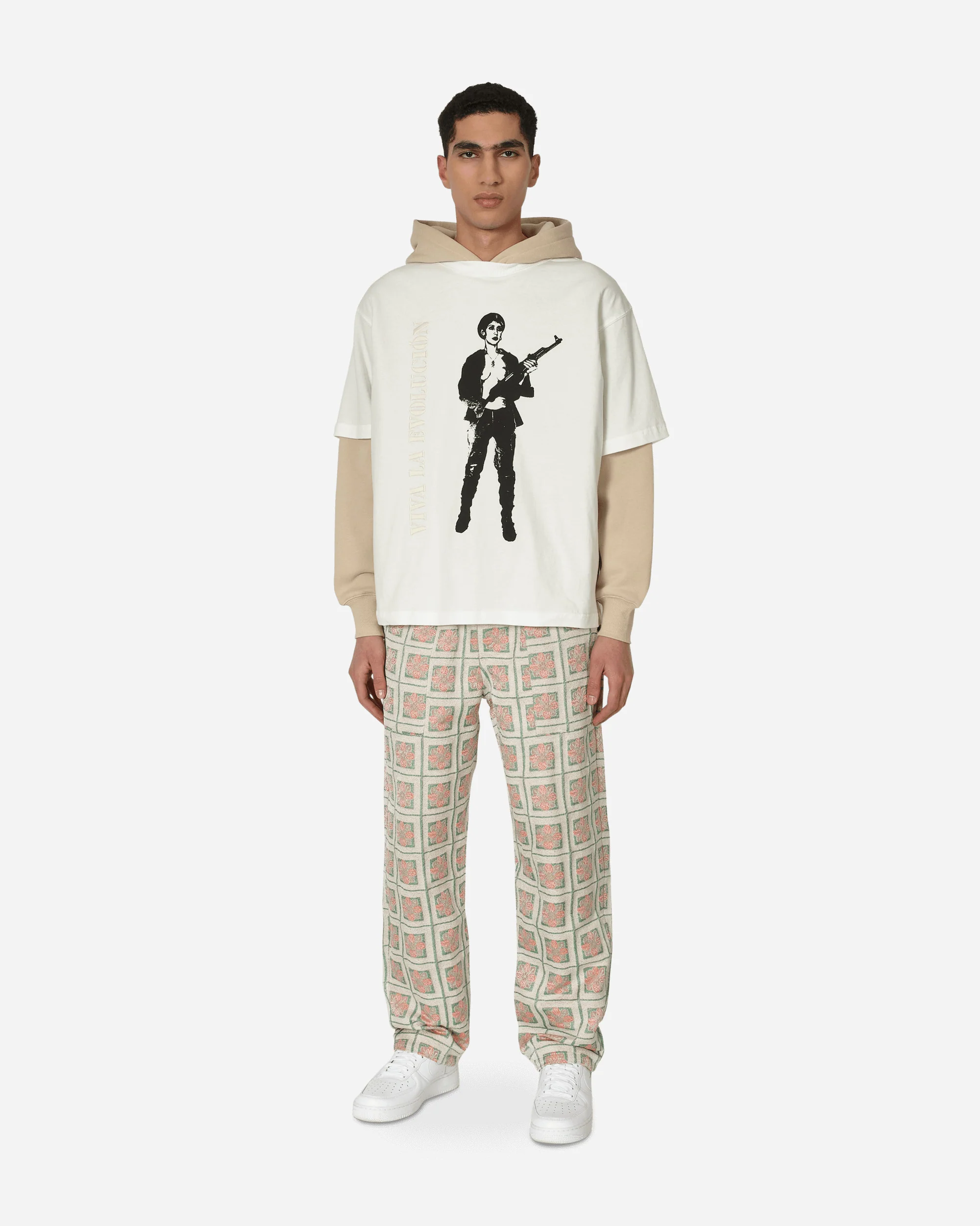 Viva Hooded Sweatshirt Beige - Image 4