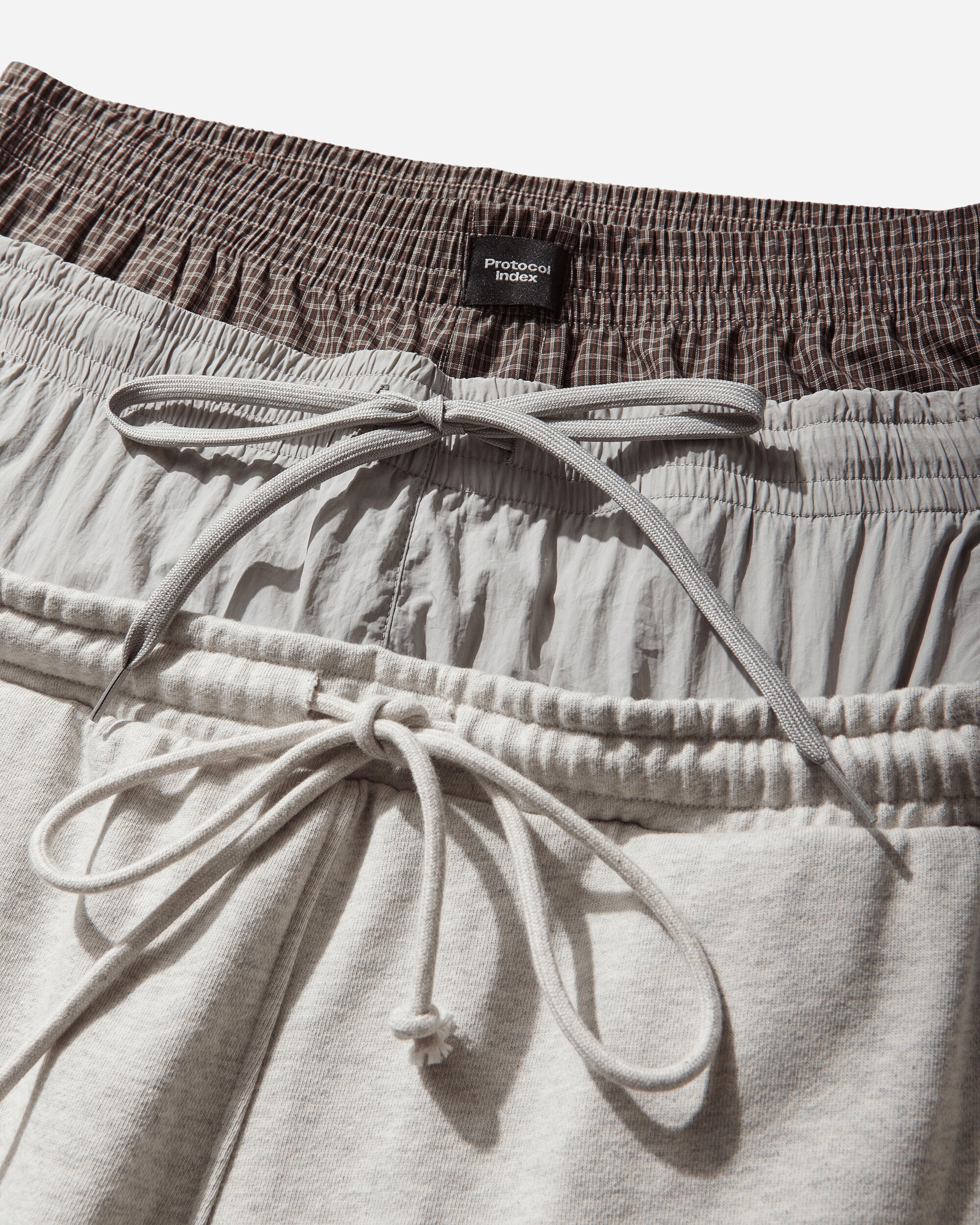 3 Layered Sweatpants White Melange - Image 3