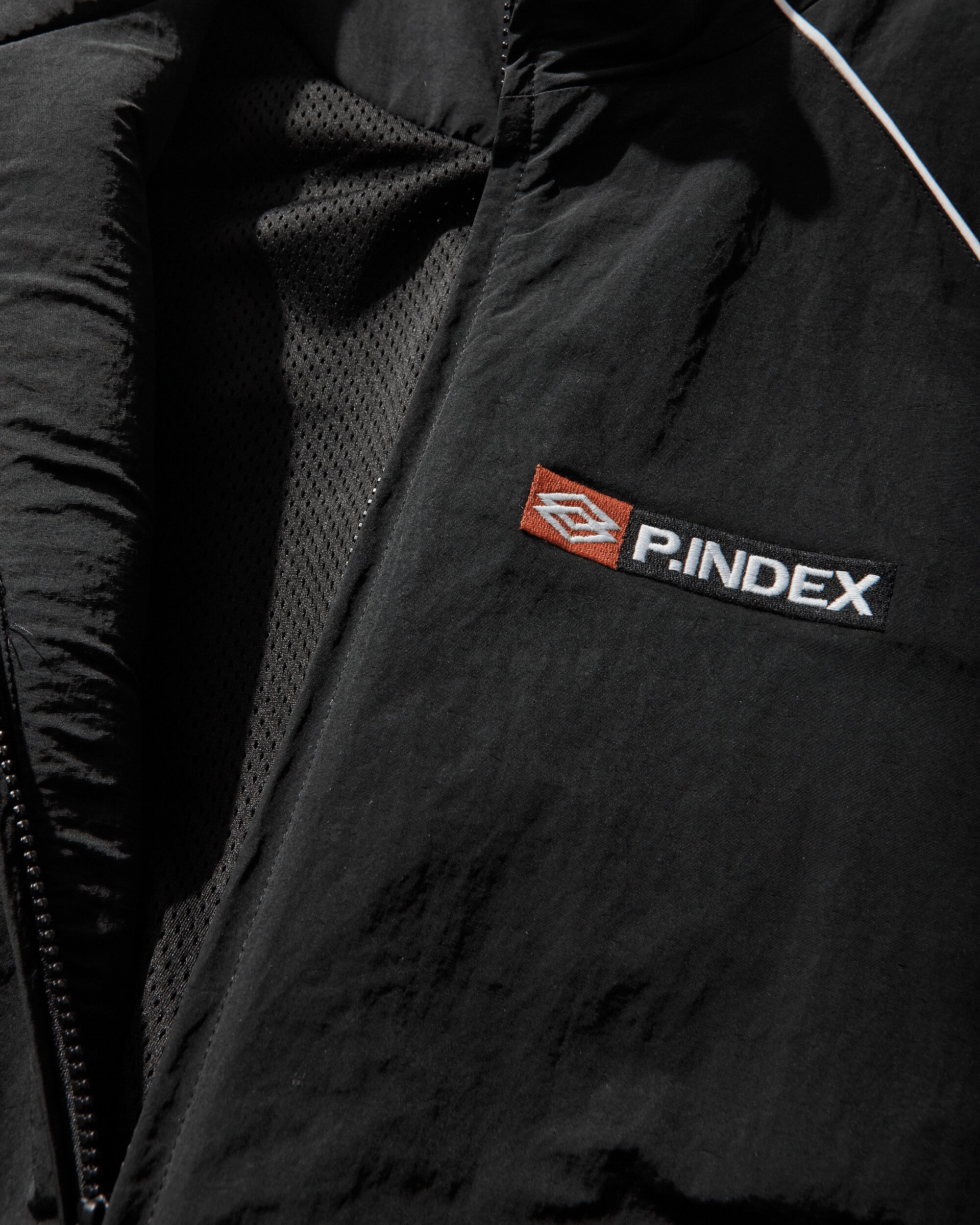 Exaggerated Shoulder Track Jacket Black - Image 3