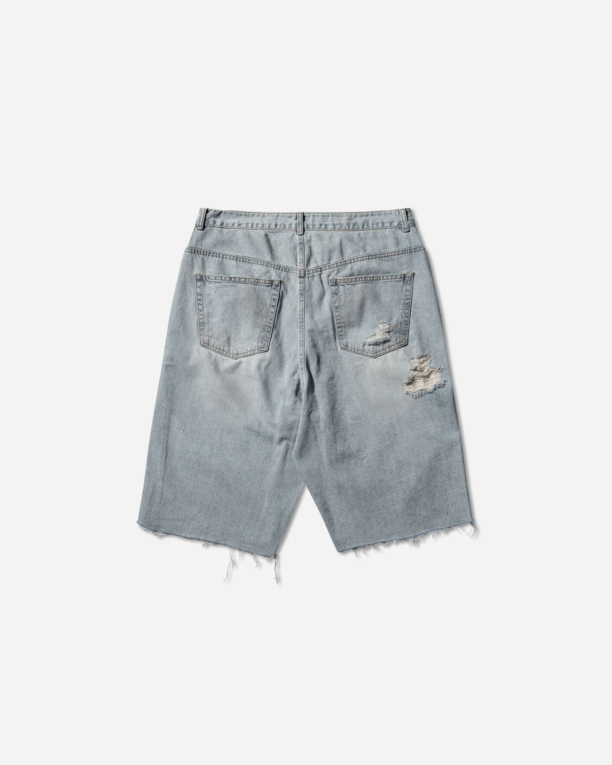 Long Zipper Shorts Blue - Image 2