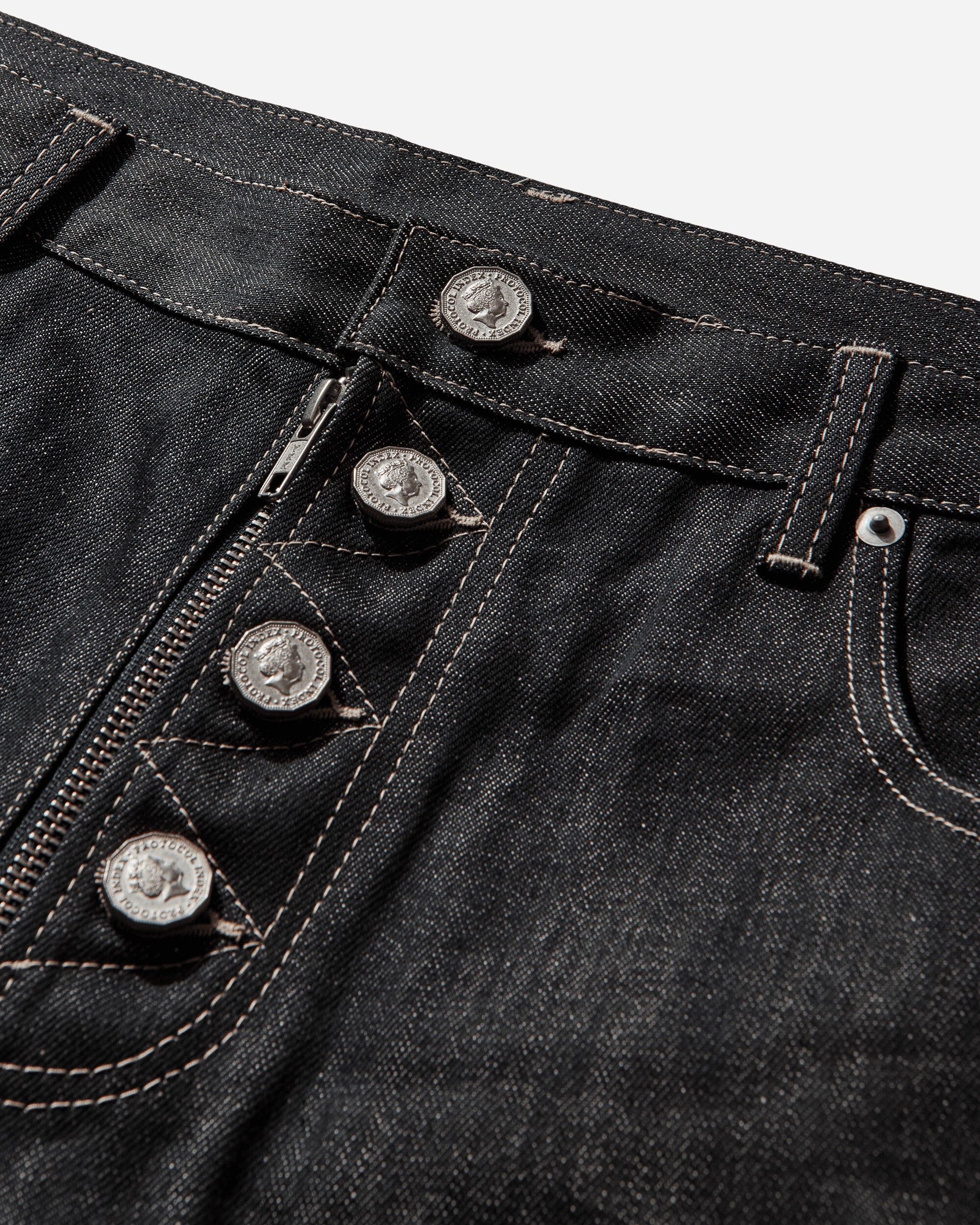Men's Paneled Hybrid Denim Pants Indigo / Leather - Image 4