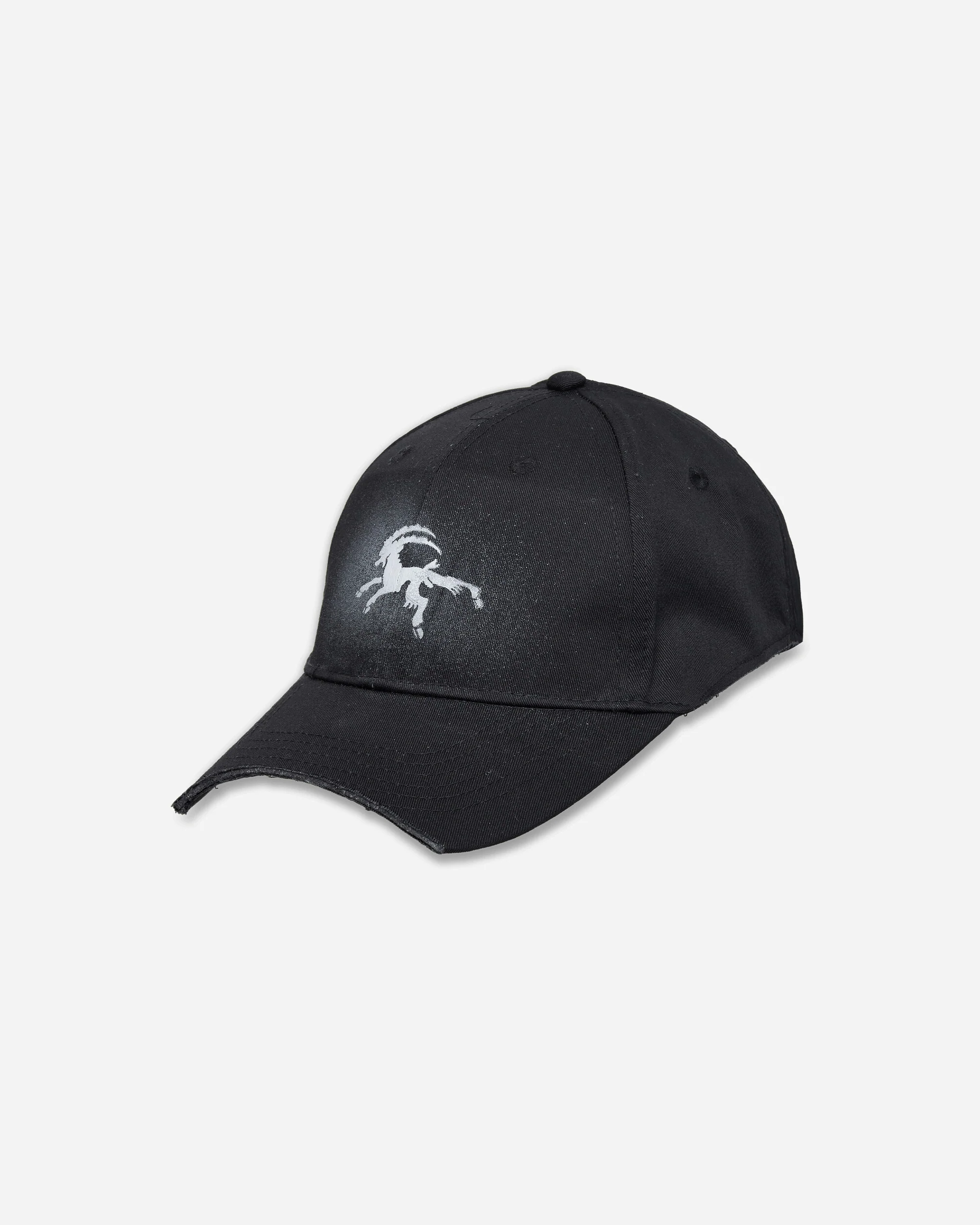 Sprayed Goat Cut Up Cap Black - Image 2