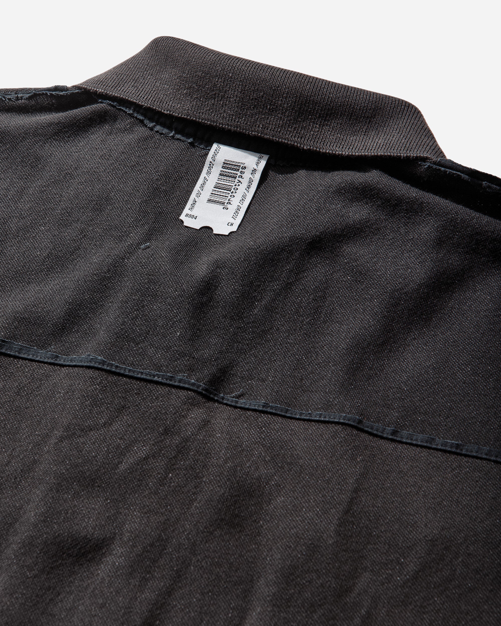 Cut Up Military Polo Black - Image 3
