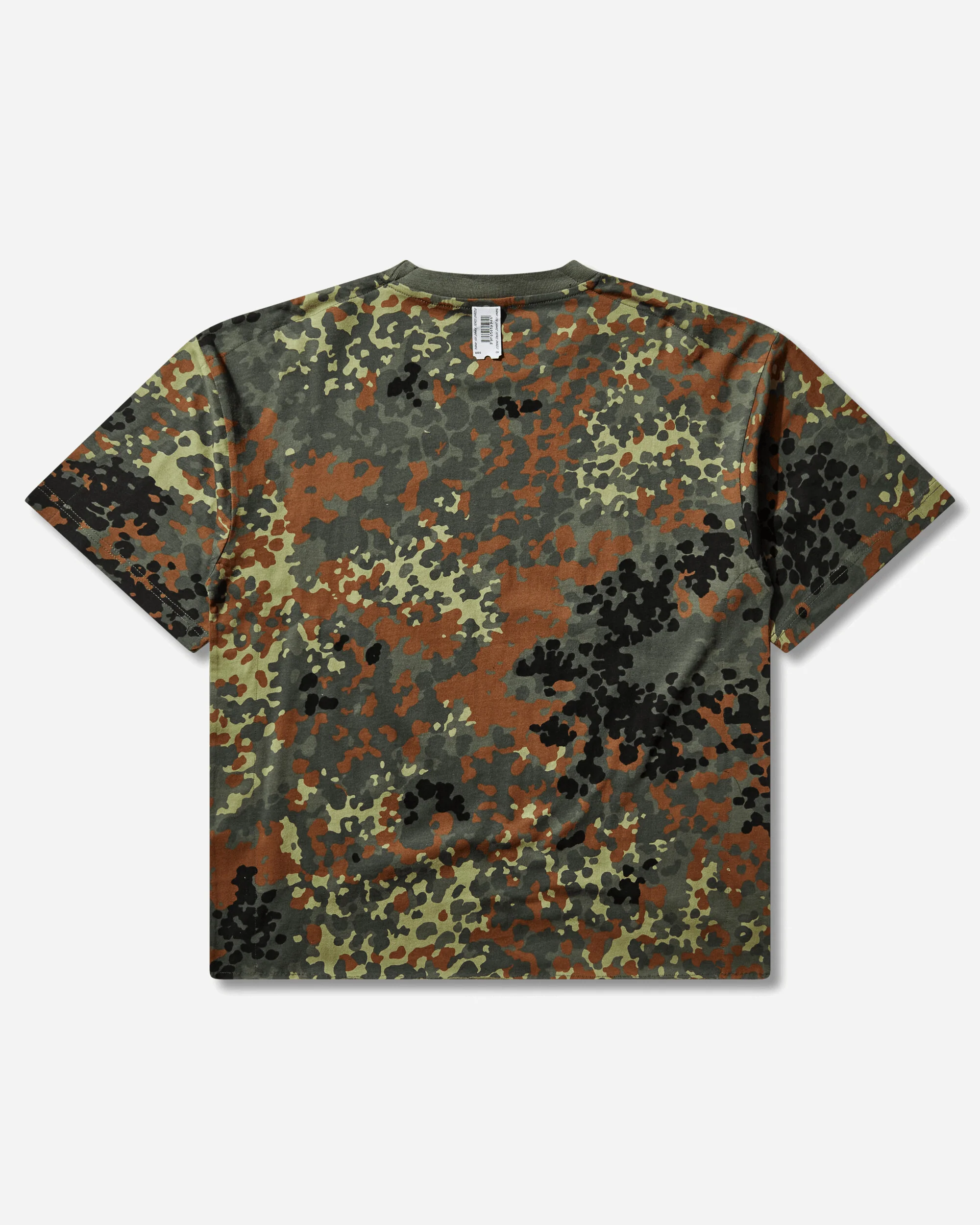 Goat Stencil Camo T-Shirt Green - Image 2
