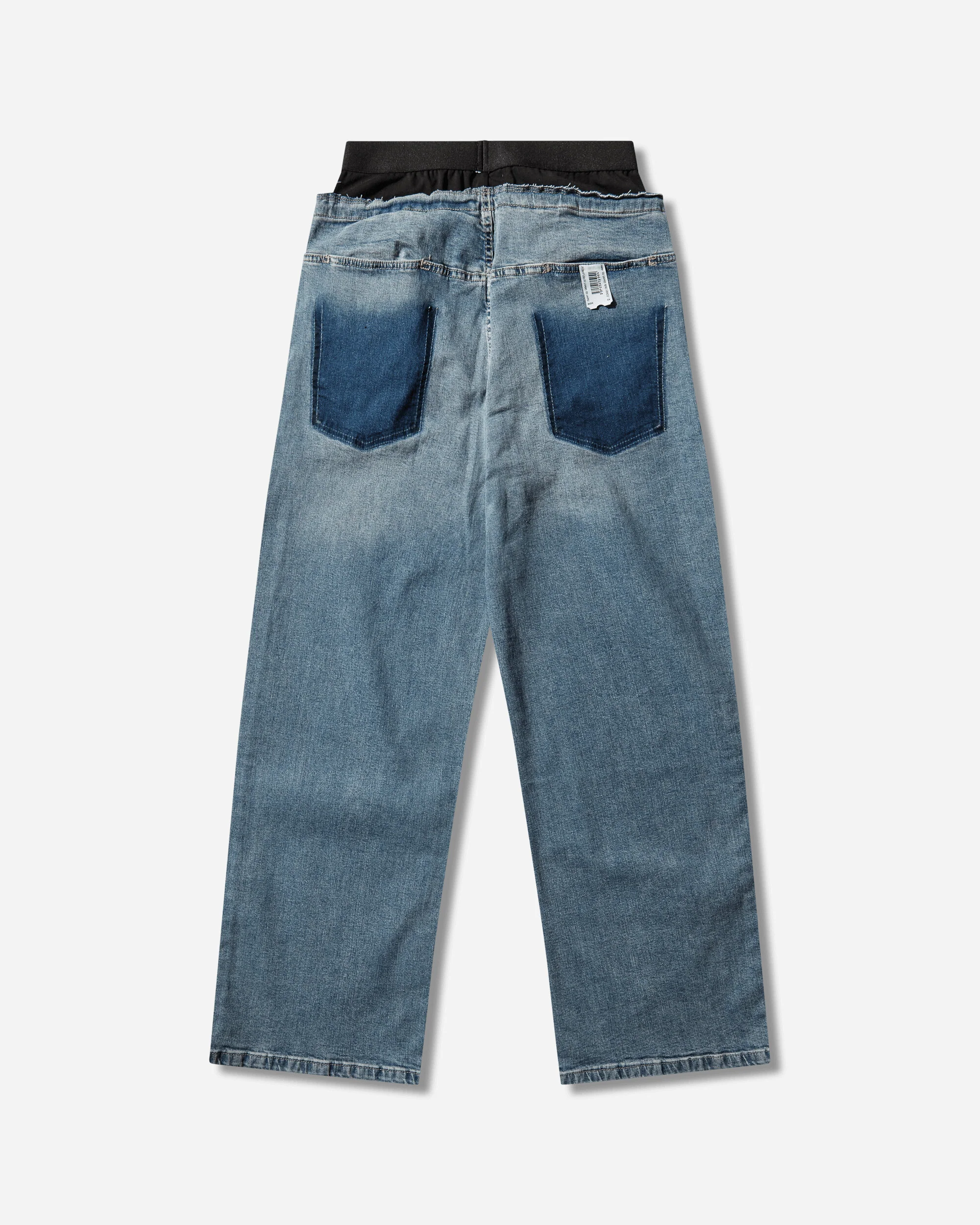 Loose Fit Waistband Denim Jeans Blue - Image 2