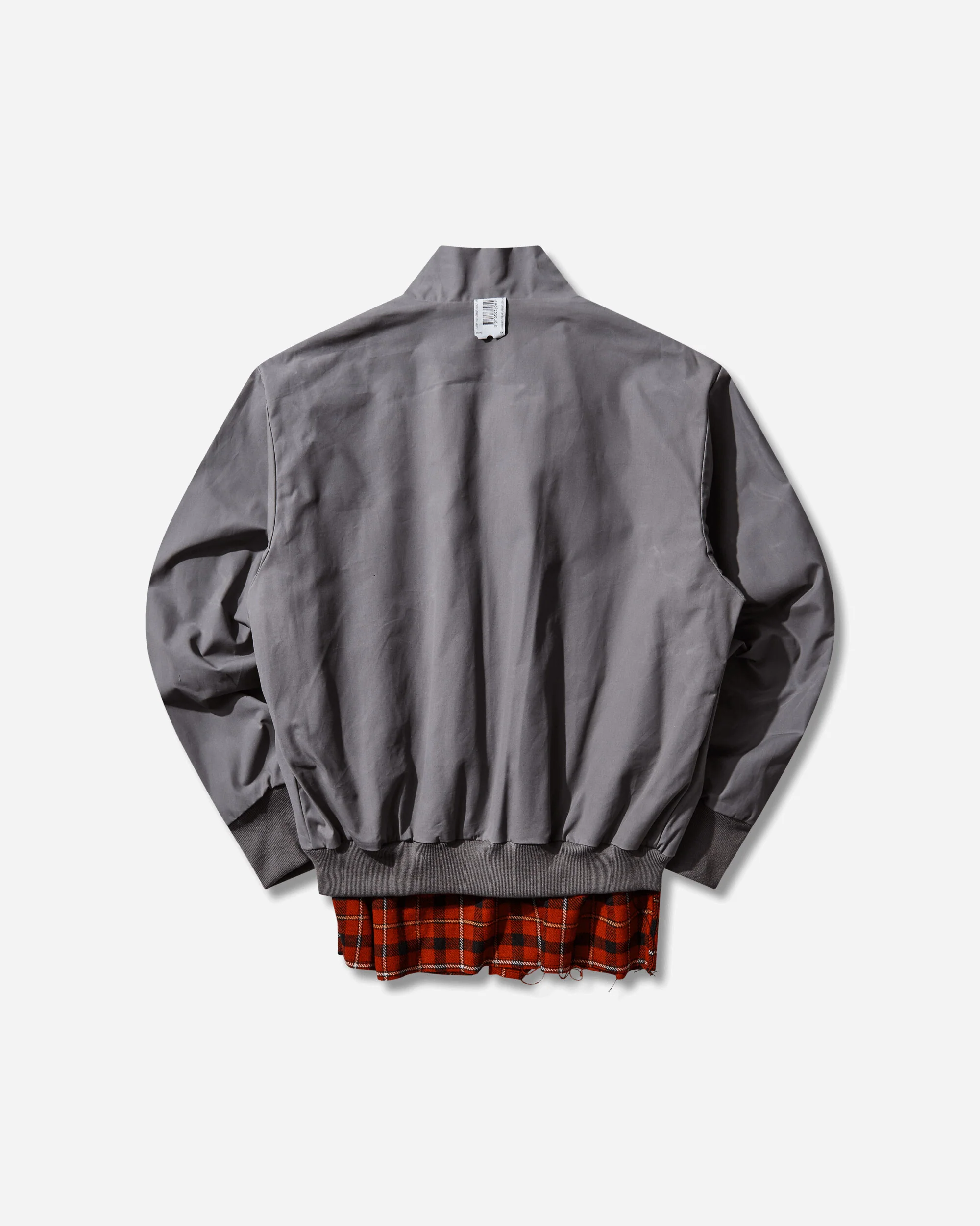 Waxed Harrington Jacket Grey - Image 2