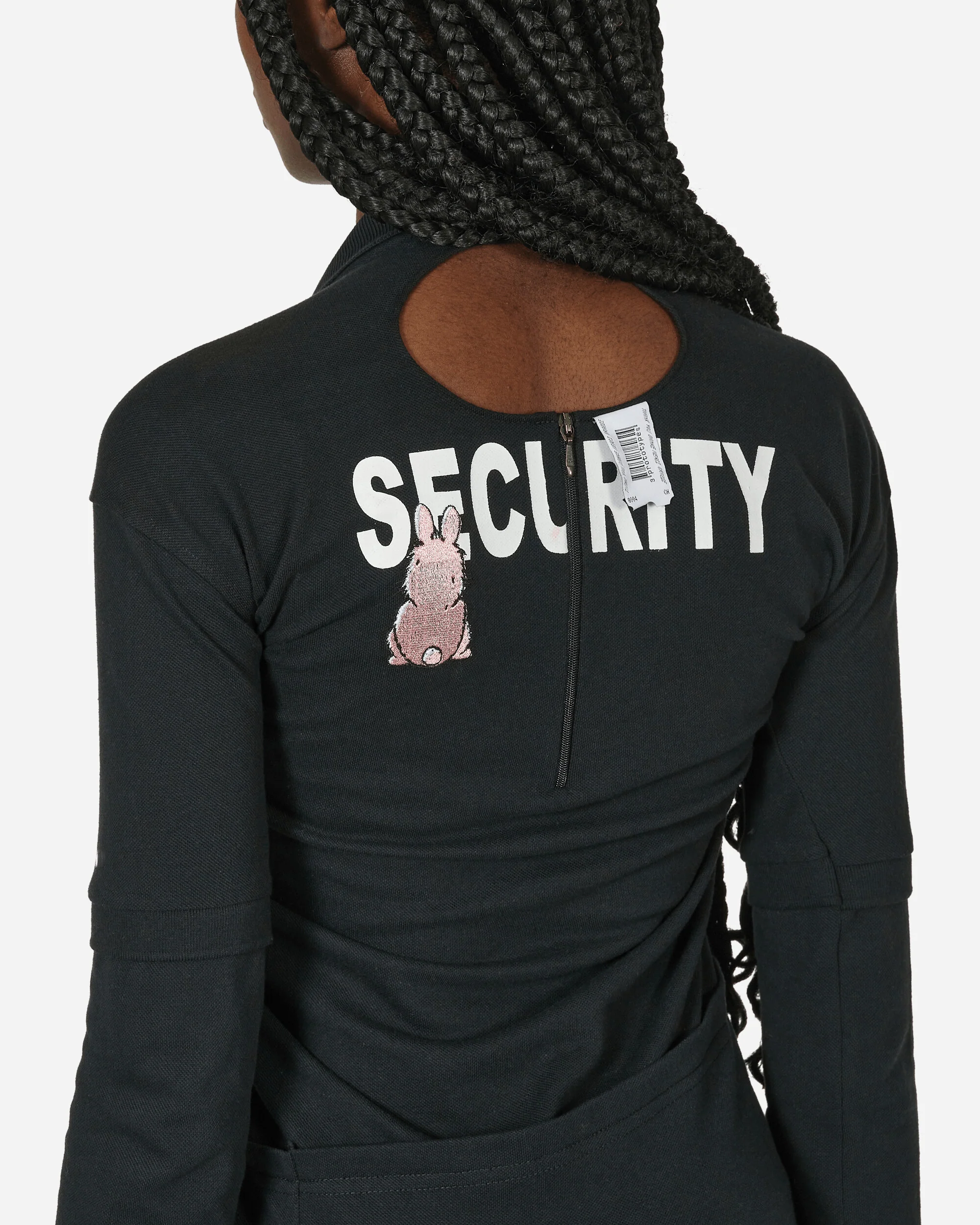 Cut Up Polo Dress Black - Image 5