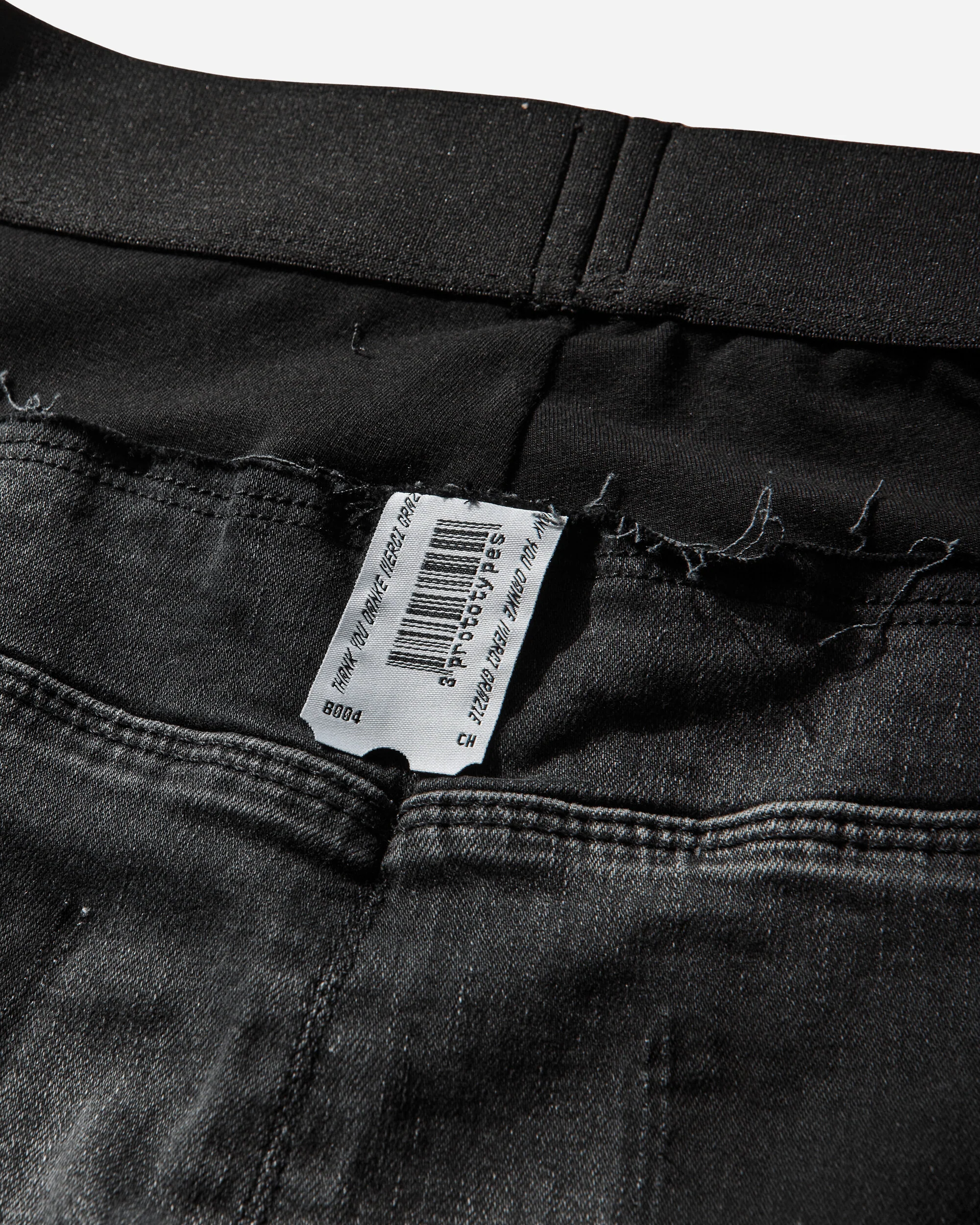Women's Denim Pencil Skirt Black - Image 3