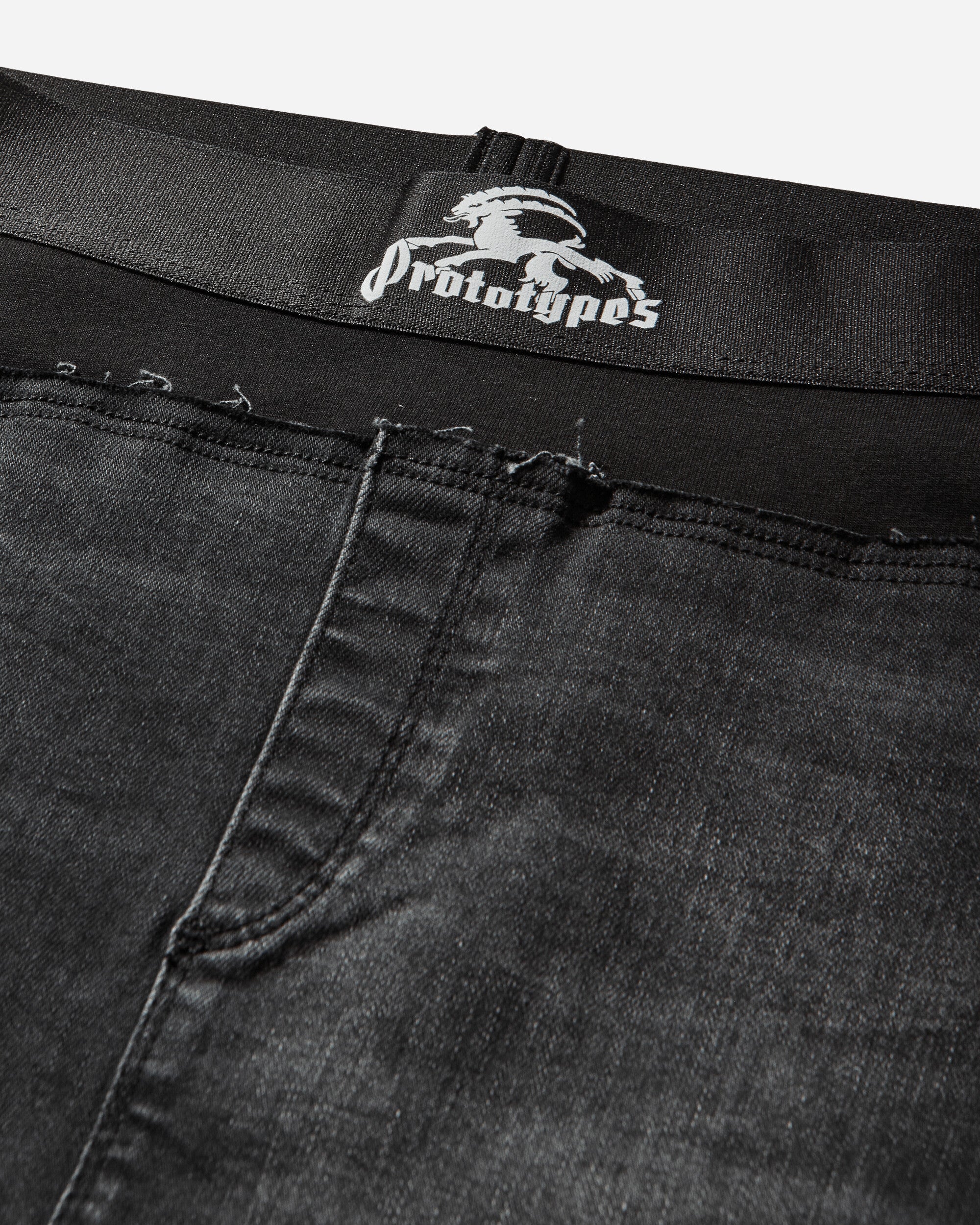 Women's Denim Pencil Skirt Black - Image 4