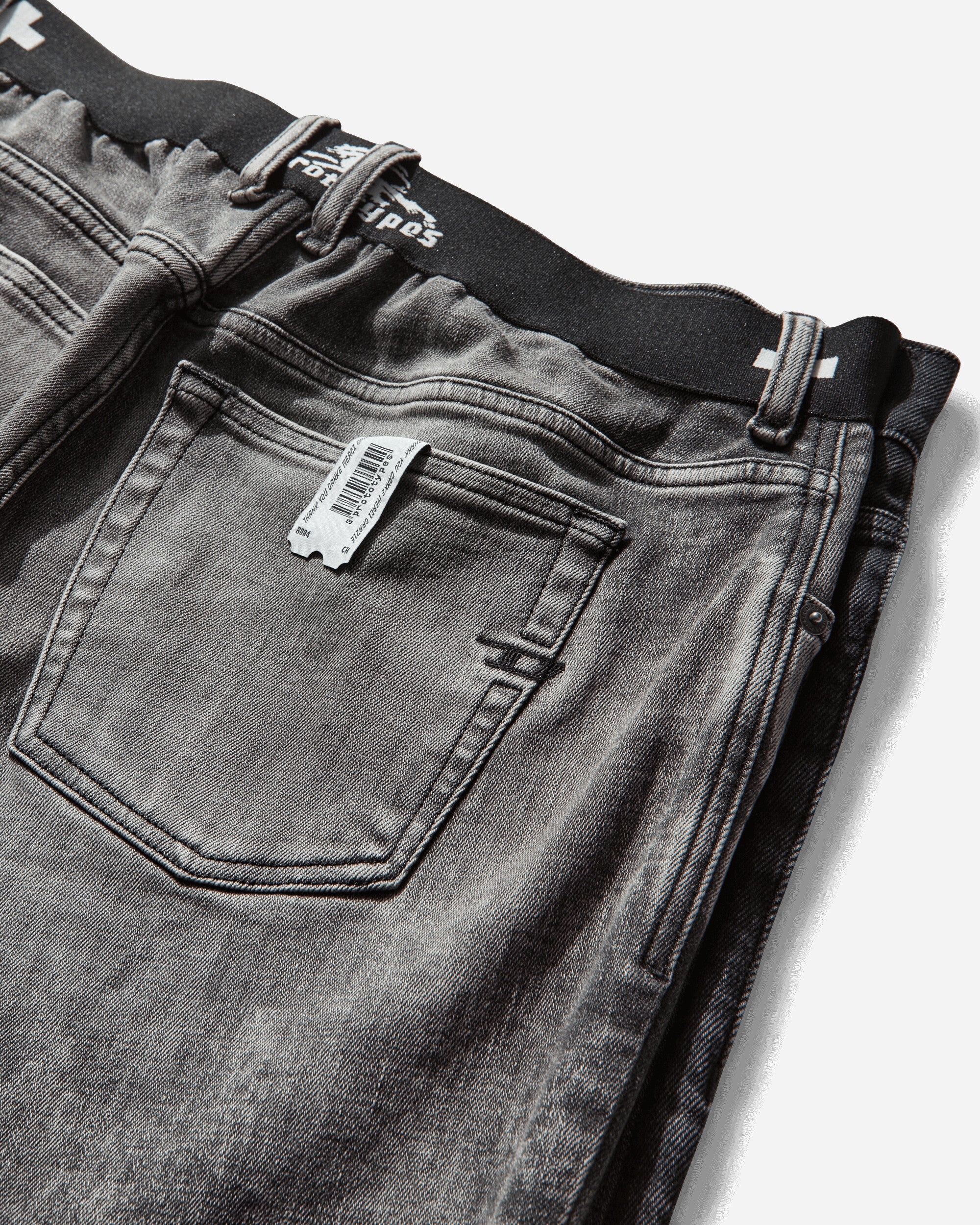 Women's 2-D Denim Pants Black - Image 4