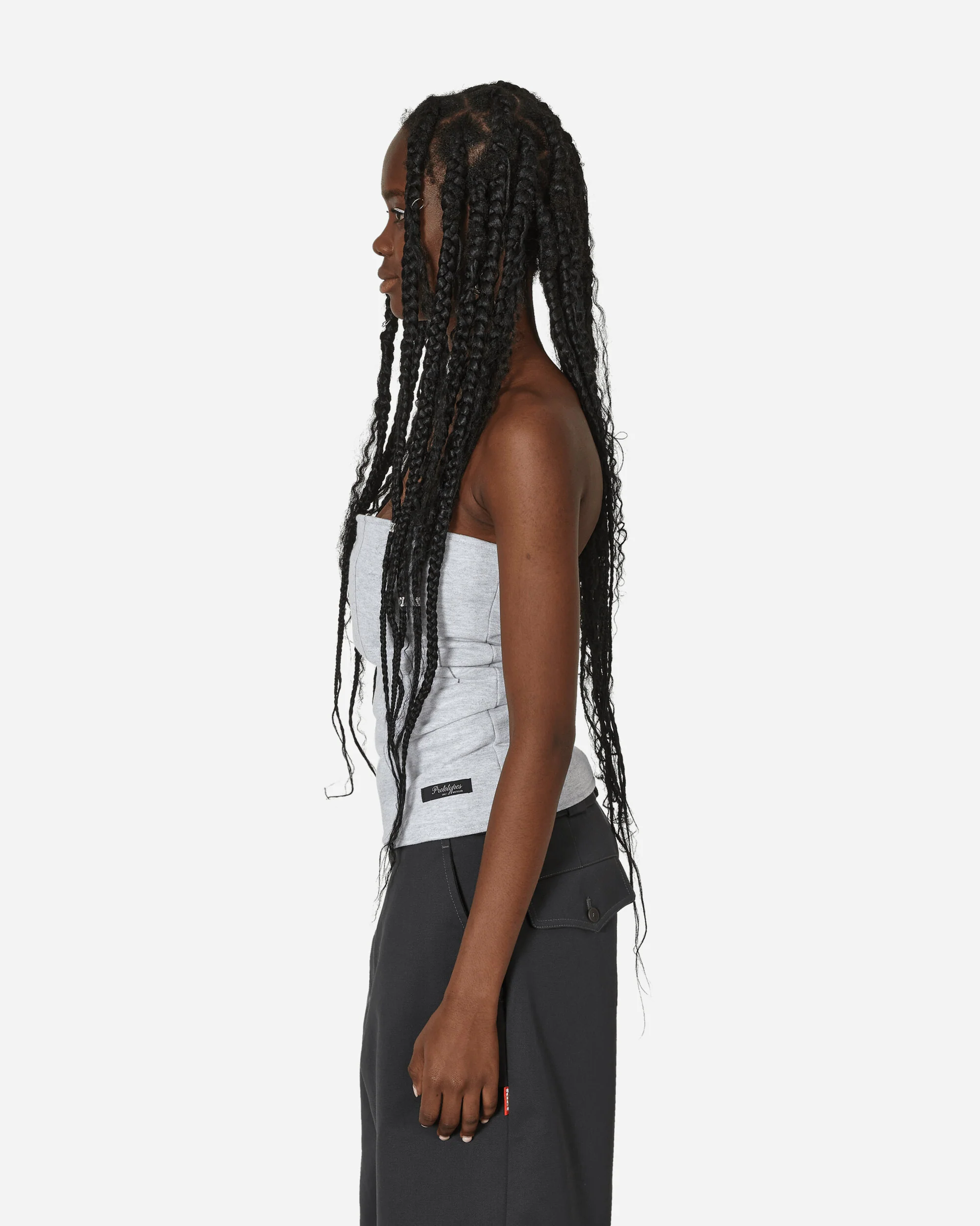 Factory Cut Off Top Grey - Image 2