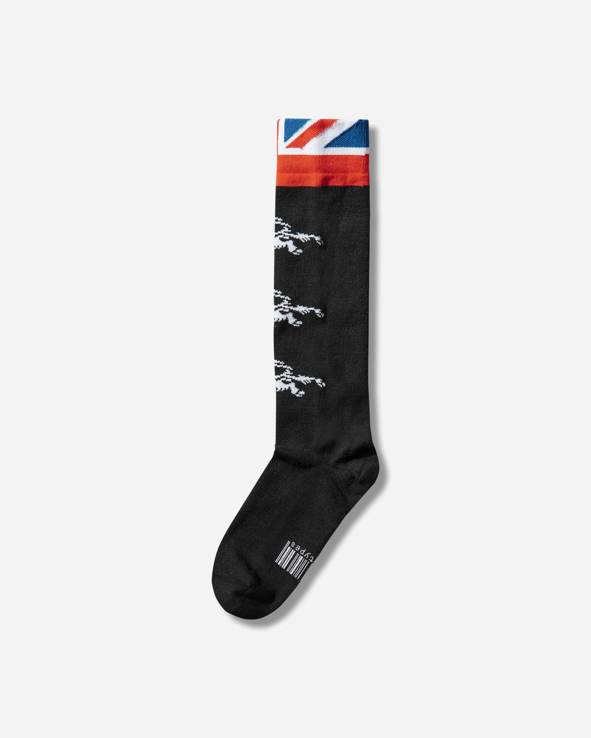 Thigh High Graphic Socks Black - Image 2