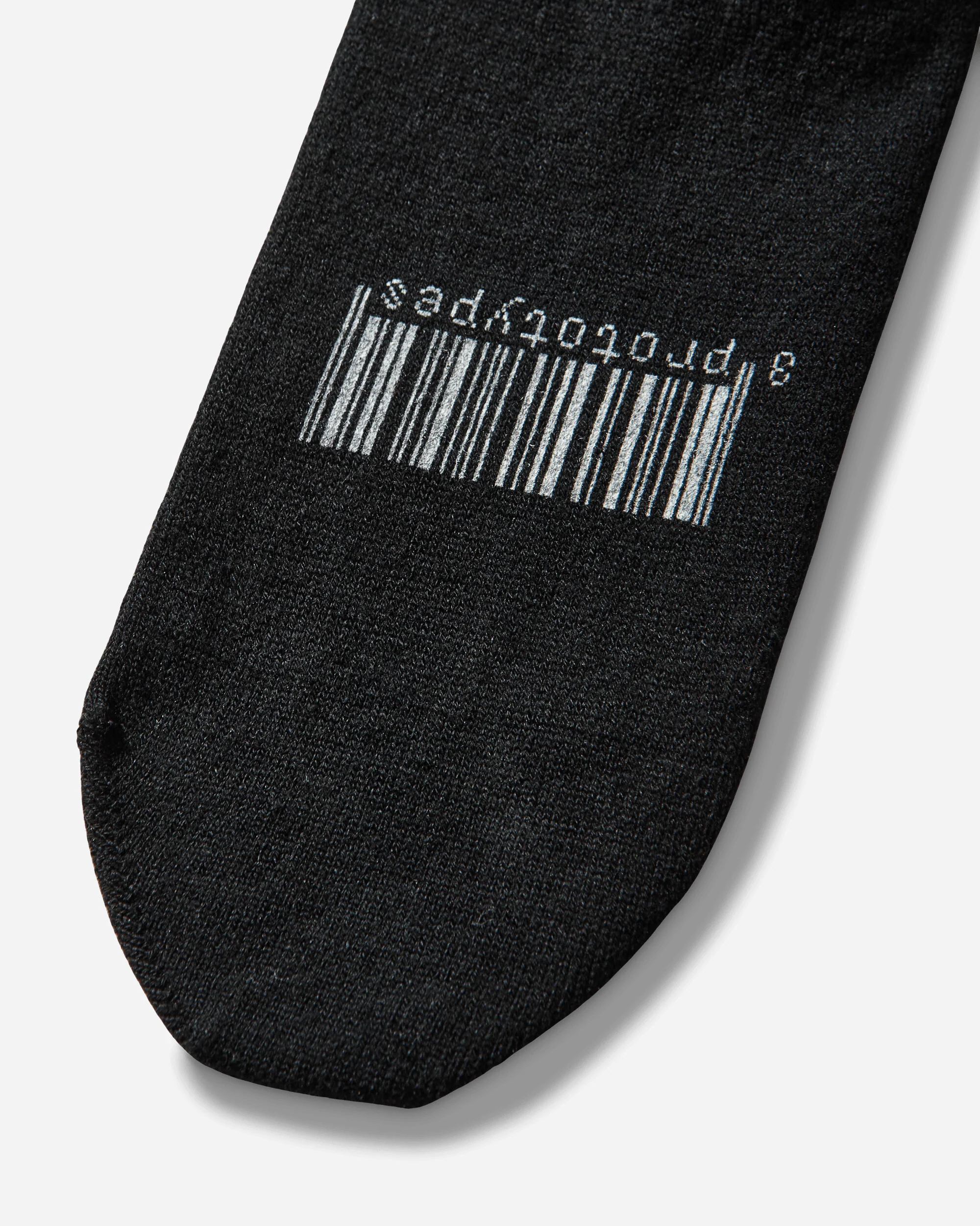 Thigh High Graphic Socks Black - Image 4