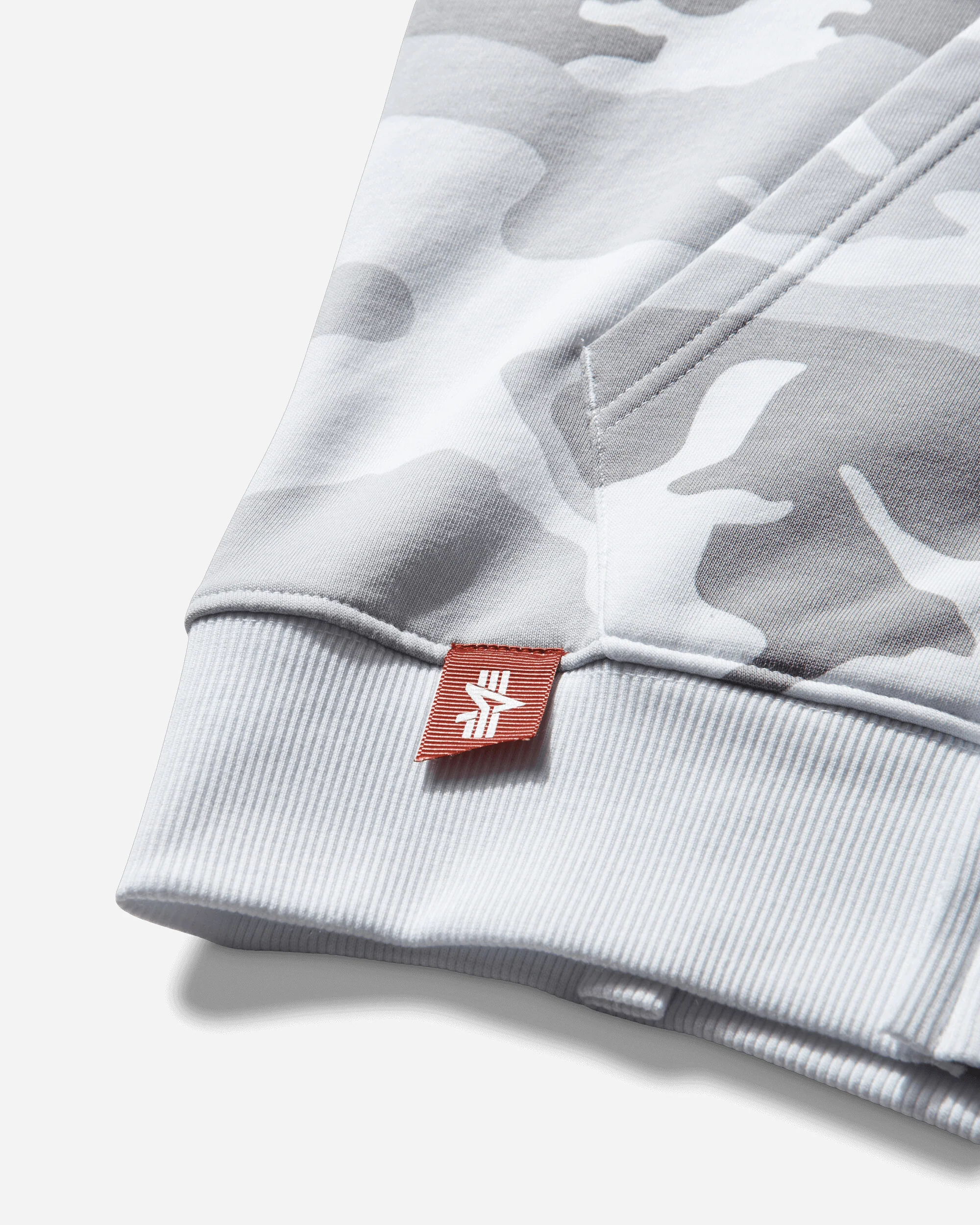 Women's Alpha Industries Fur Trimmed Hoodie White Camo - Image 4