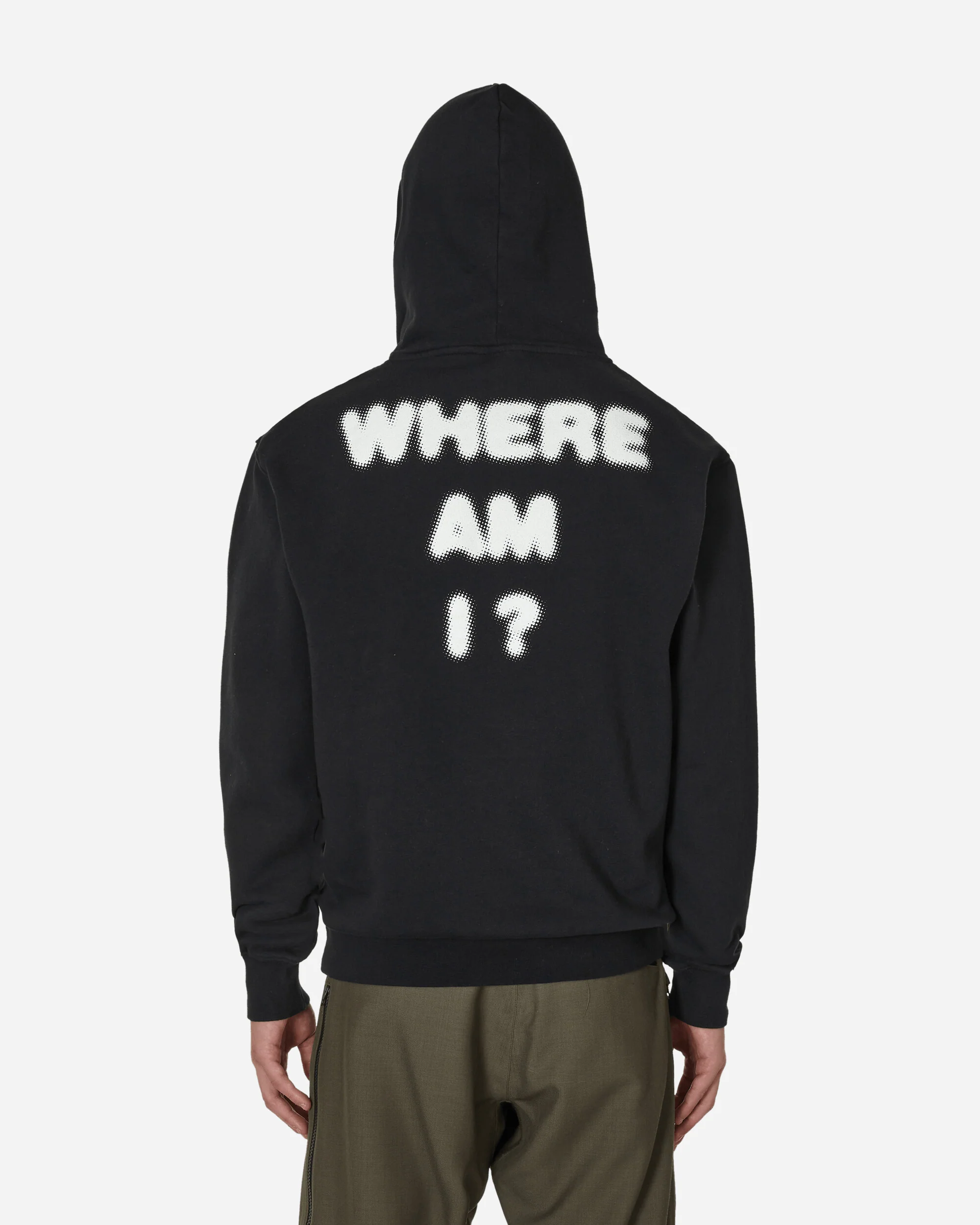 Slam Jam Where Am I Hooded Sweatshirt Black - Image 3