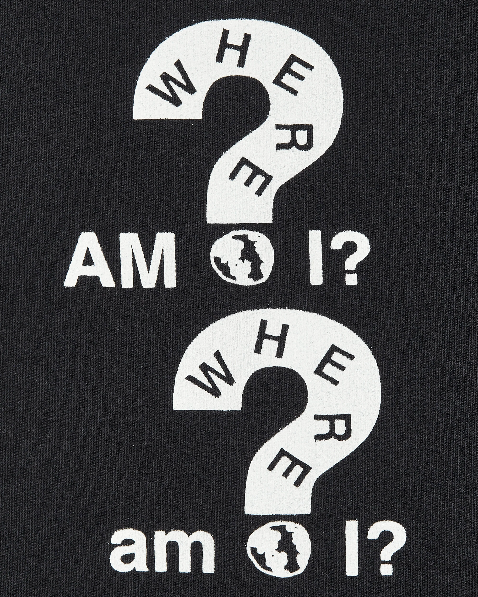 Slam Jam Where Am I Hooded Sweatshirt Black - Image 7