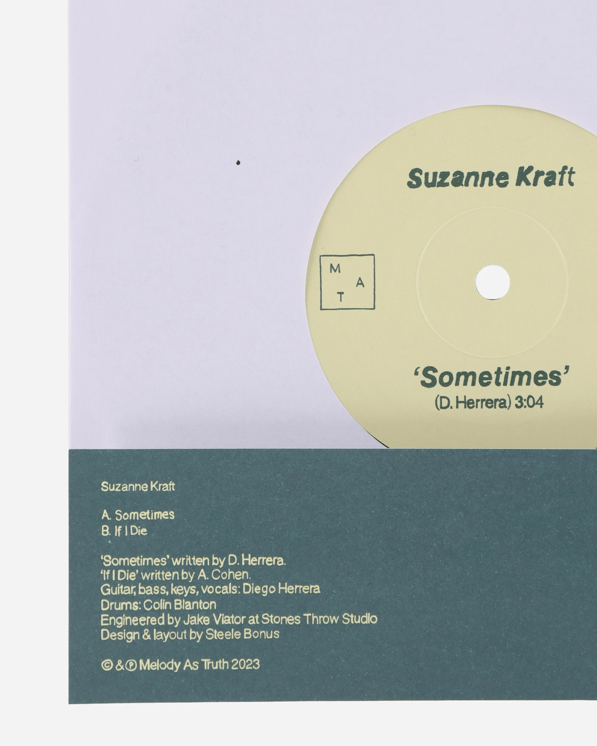 Sometimes / If I Die Vinyl - Image 6