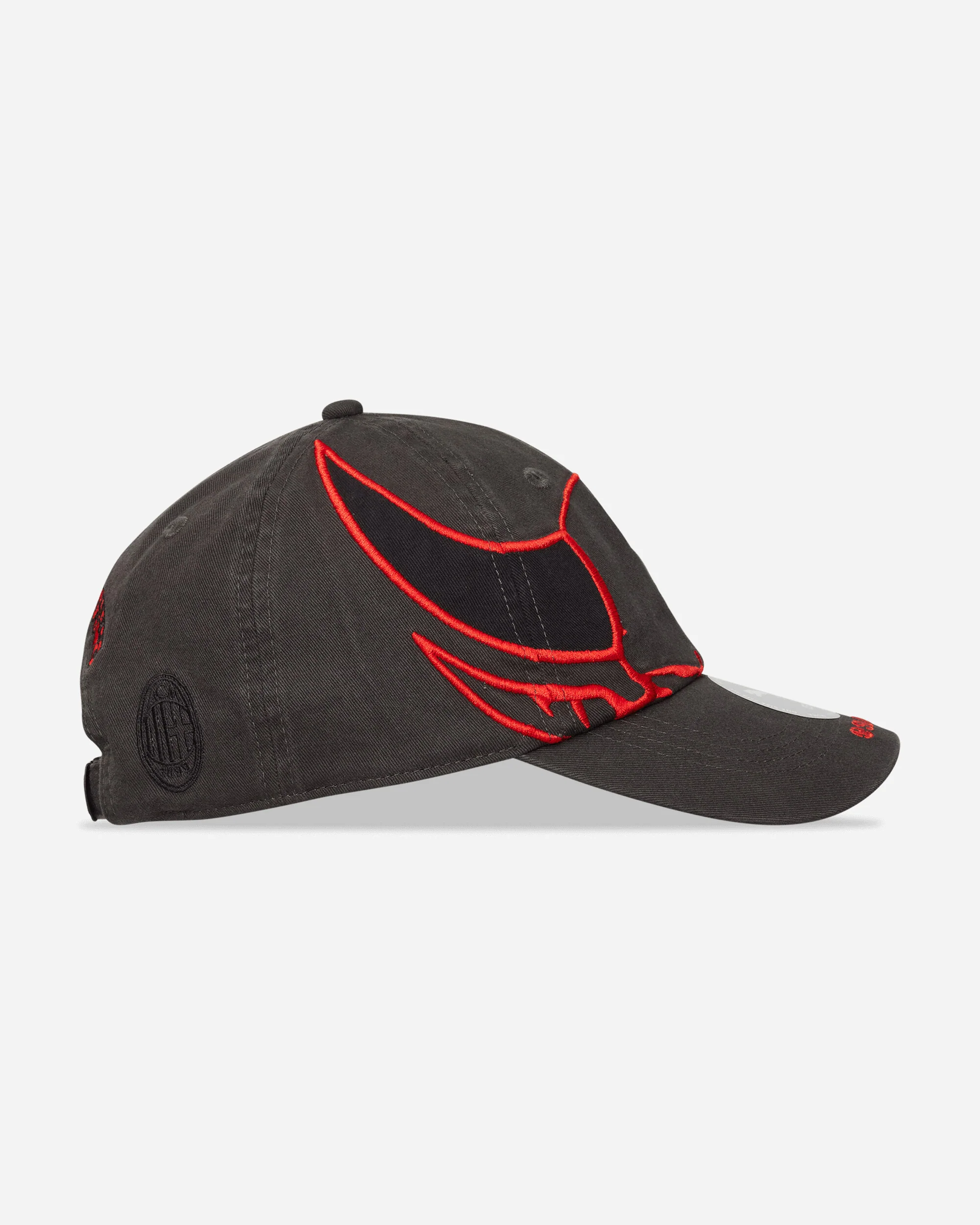 AC Milan x Slam Jam Cap Black / For All Time Red - Image 5