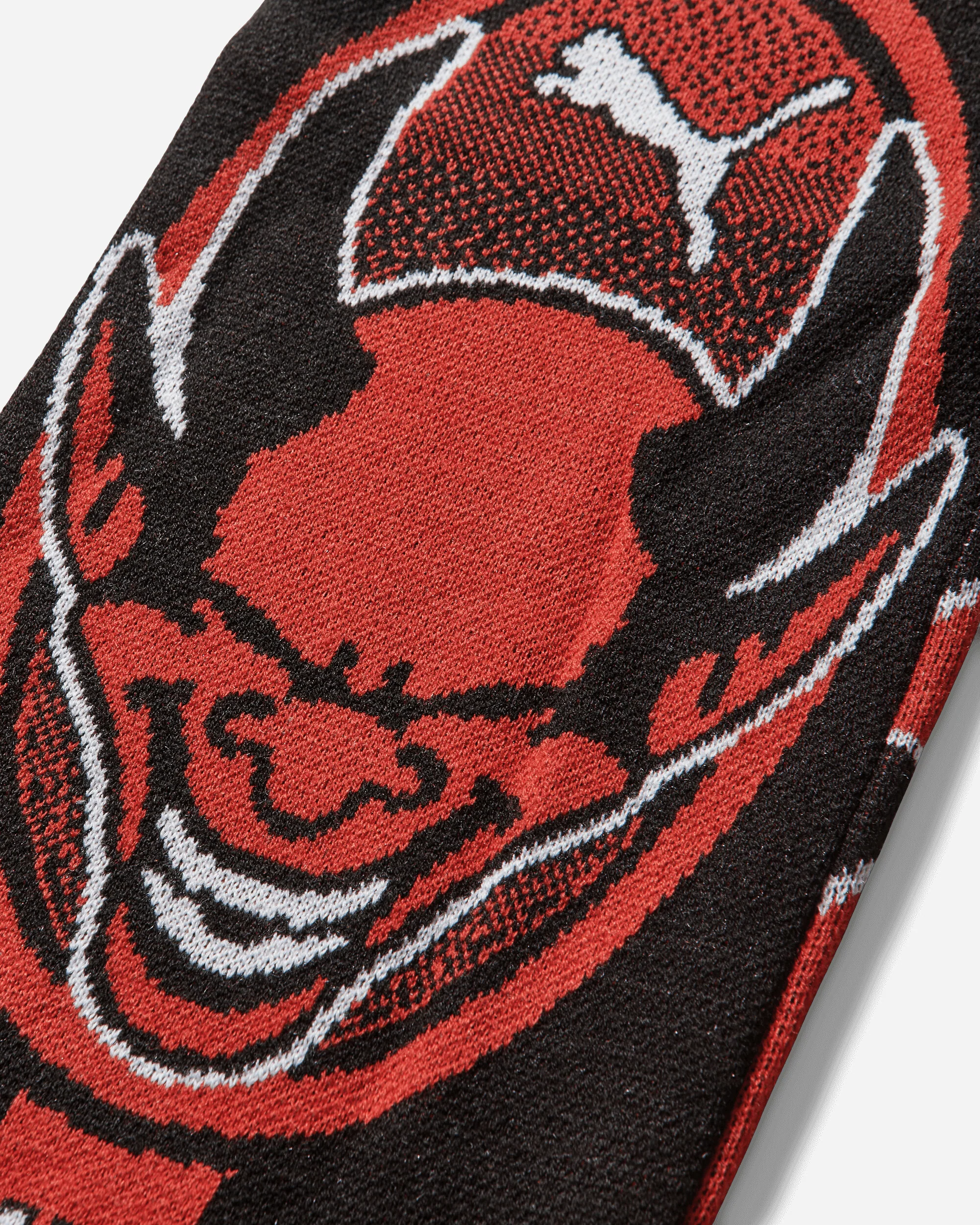 AC Milan x Slam Jam Scarf Black / For All Time Red - Image 10