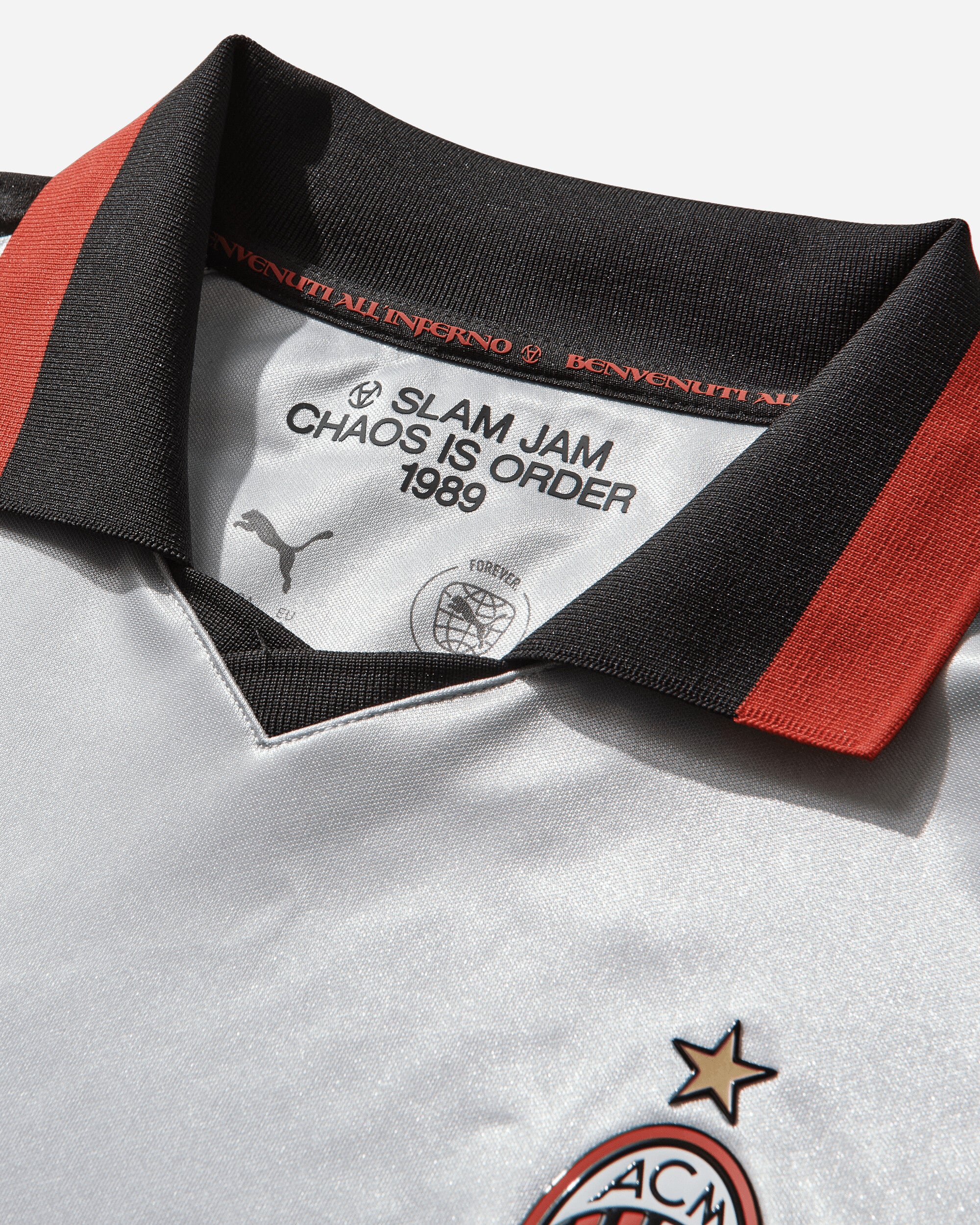 AC Milan x Slam Jam Longsleeve Jersey Grey - Image 5