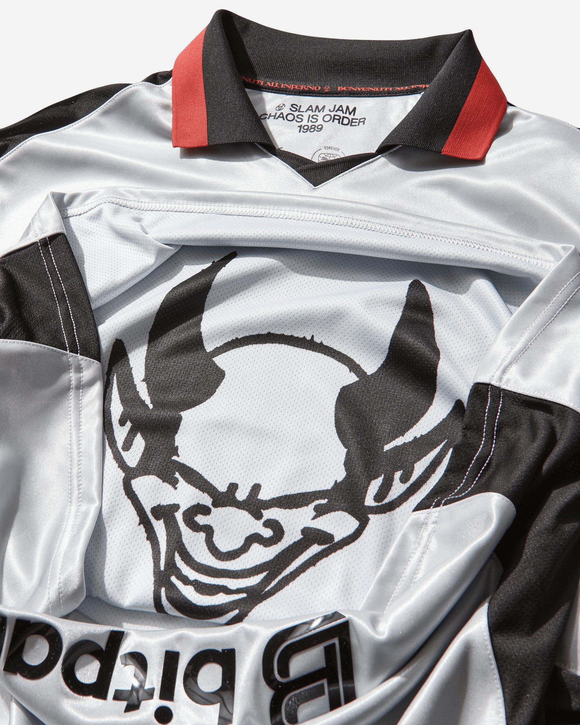 AC Milan x Slam Jam Limited Edition Longsleeve Jersey Grey - Image 11