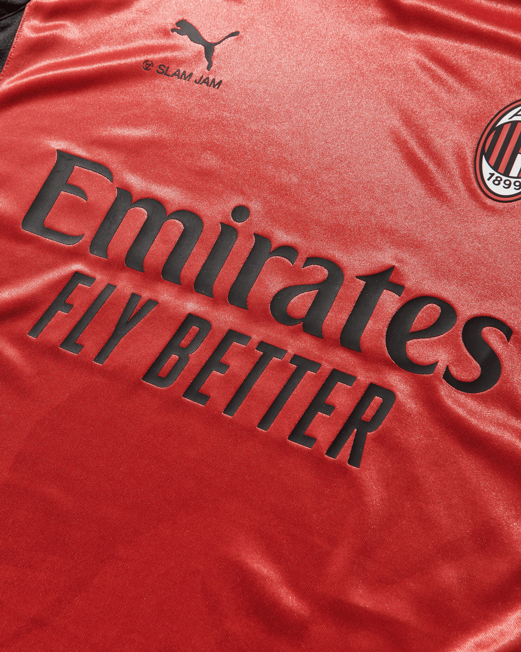 AC Milan x Slam Jam Limited Edition Longsleeve Jersey Red - Image 8