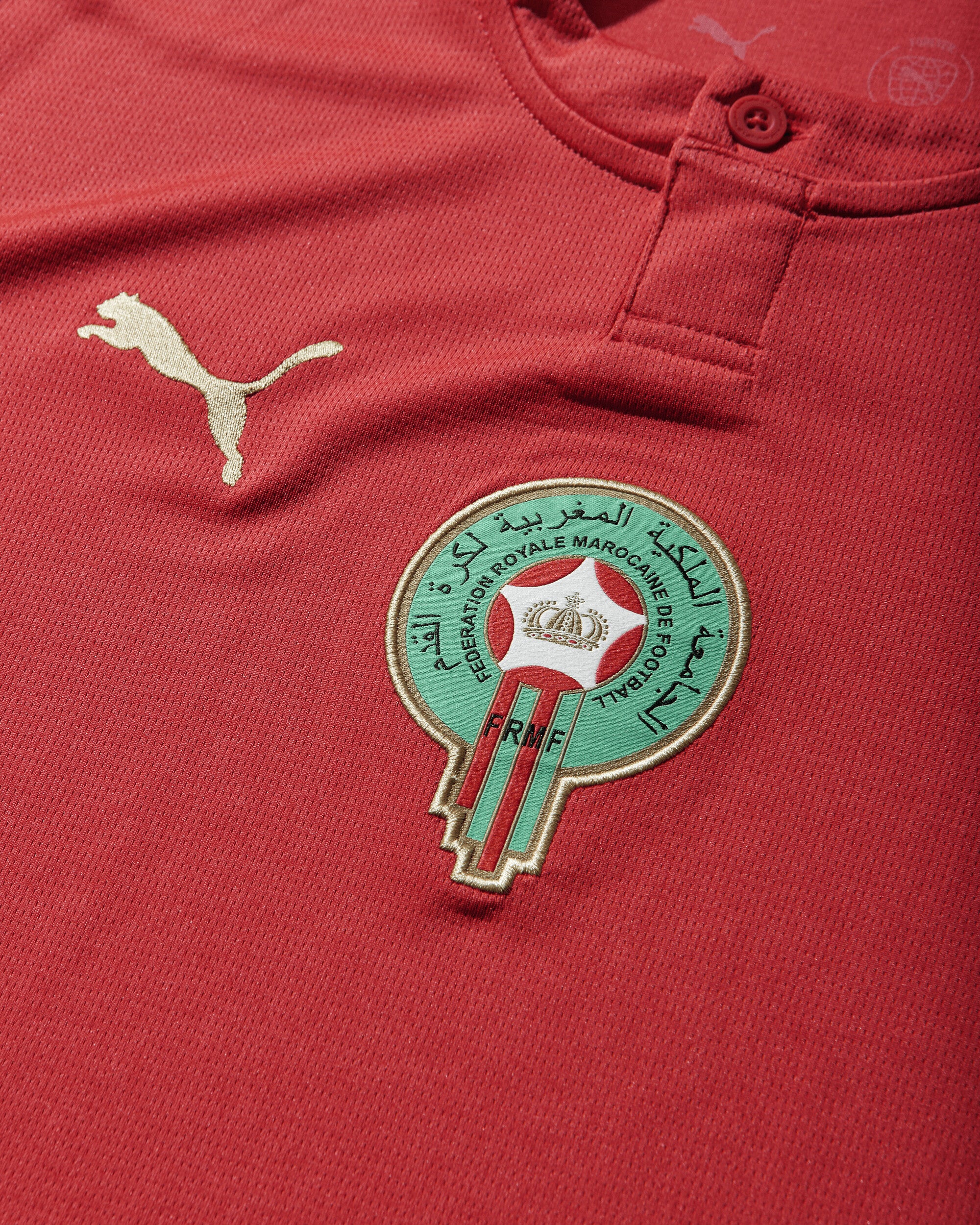 Men's Morocco 2026 Home Jersey Fast Red / Victory Gold - Image 3