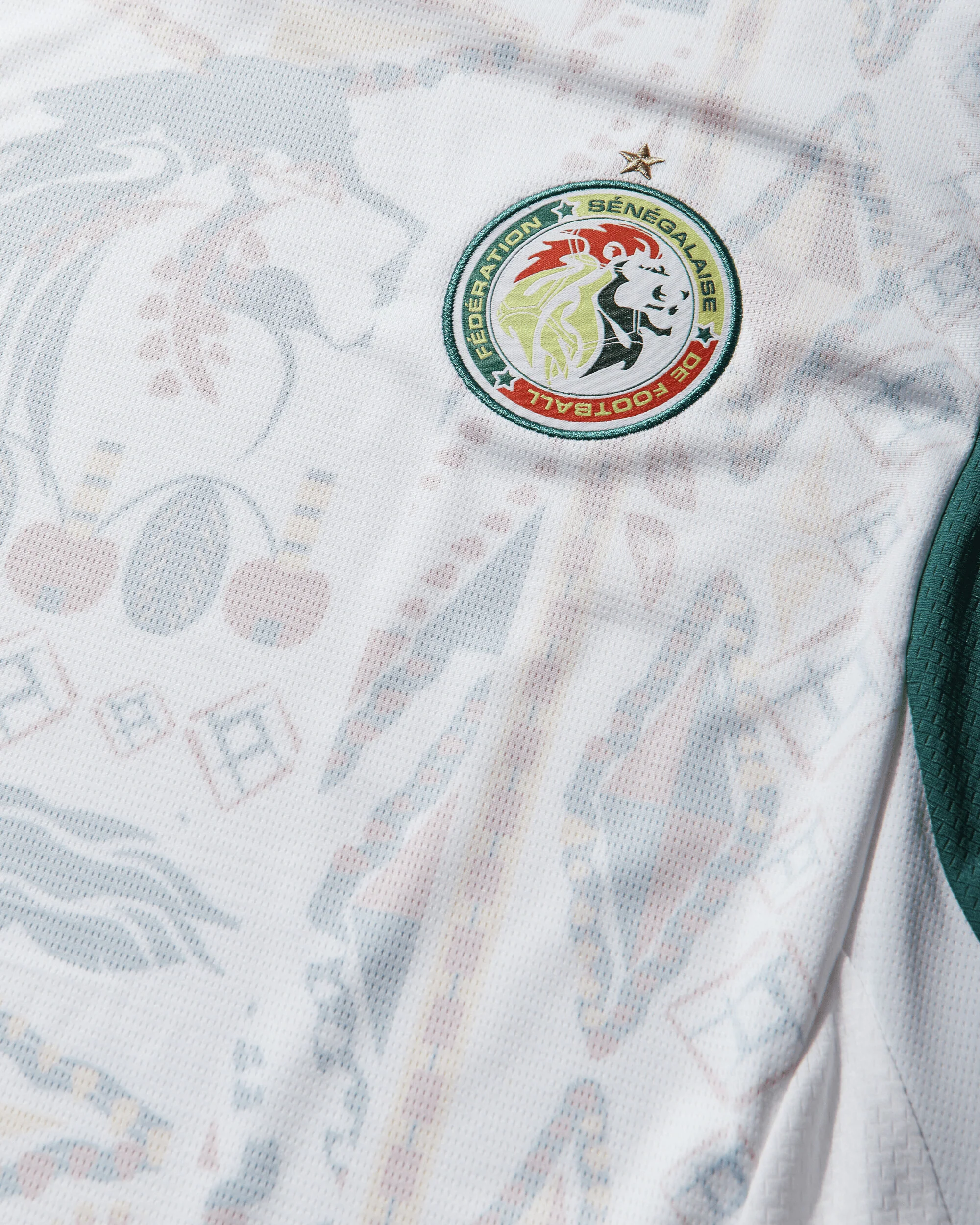 Men's Senegal 2026 Home Jersey White / Wild Green - Image 4