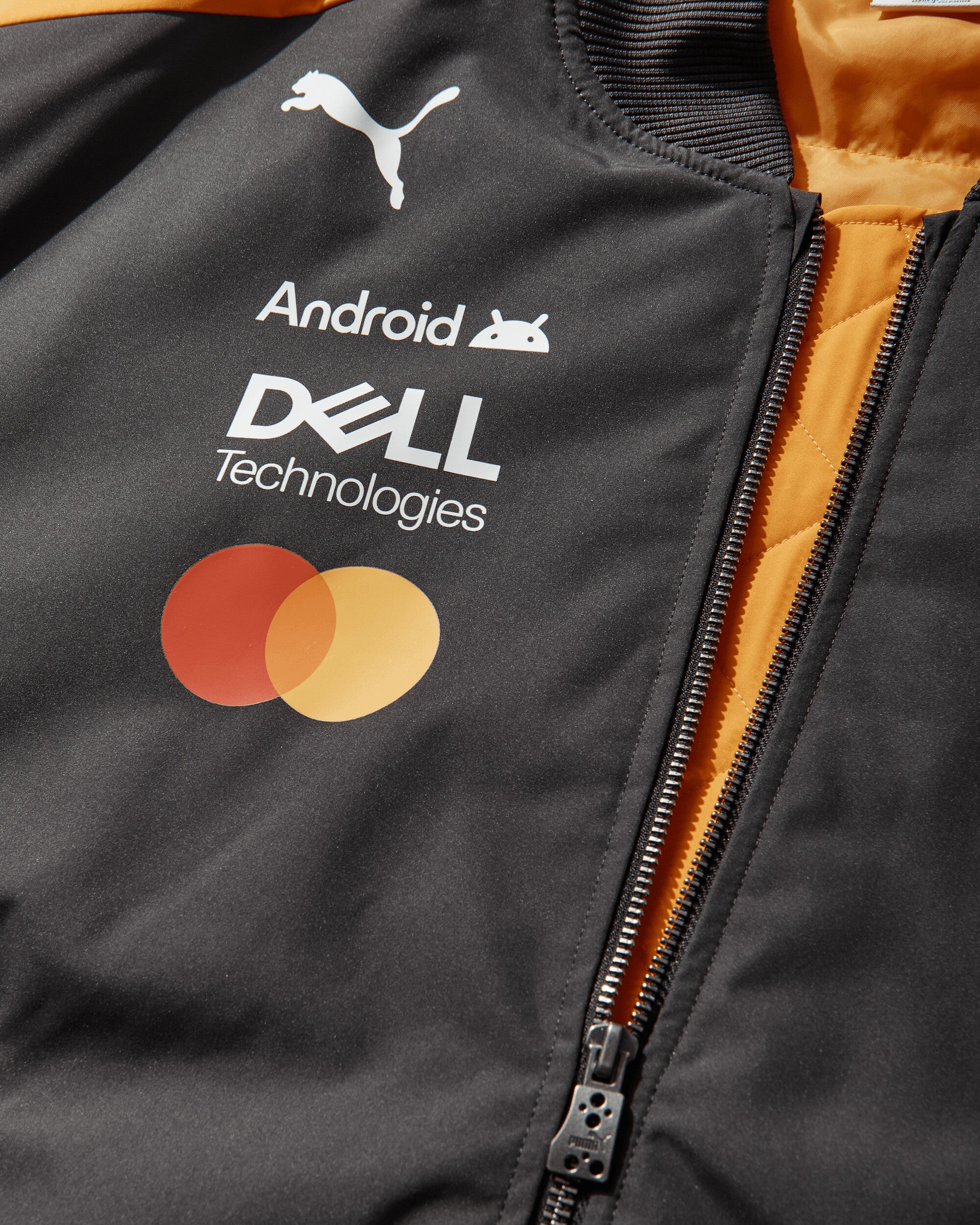 Men's McLAREN RACING Replica Bomber Jacket Papaya - Image 4