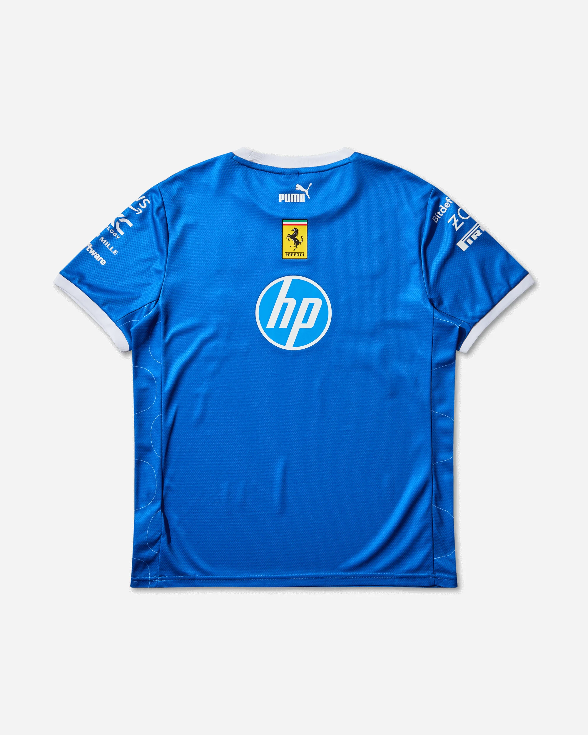 Men's Scuderia Ferrari HP Team Monza T-Shirt Steer Blue - Image 2