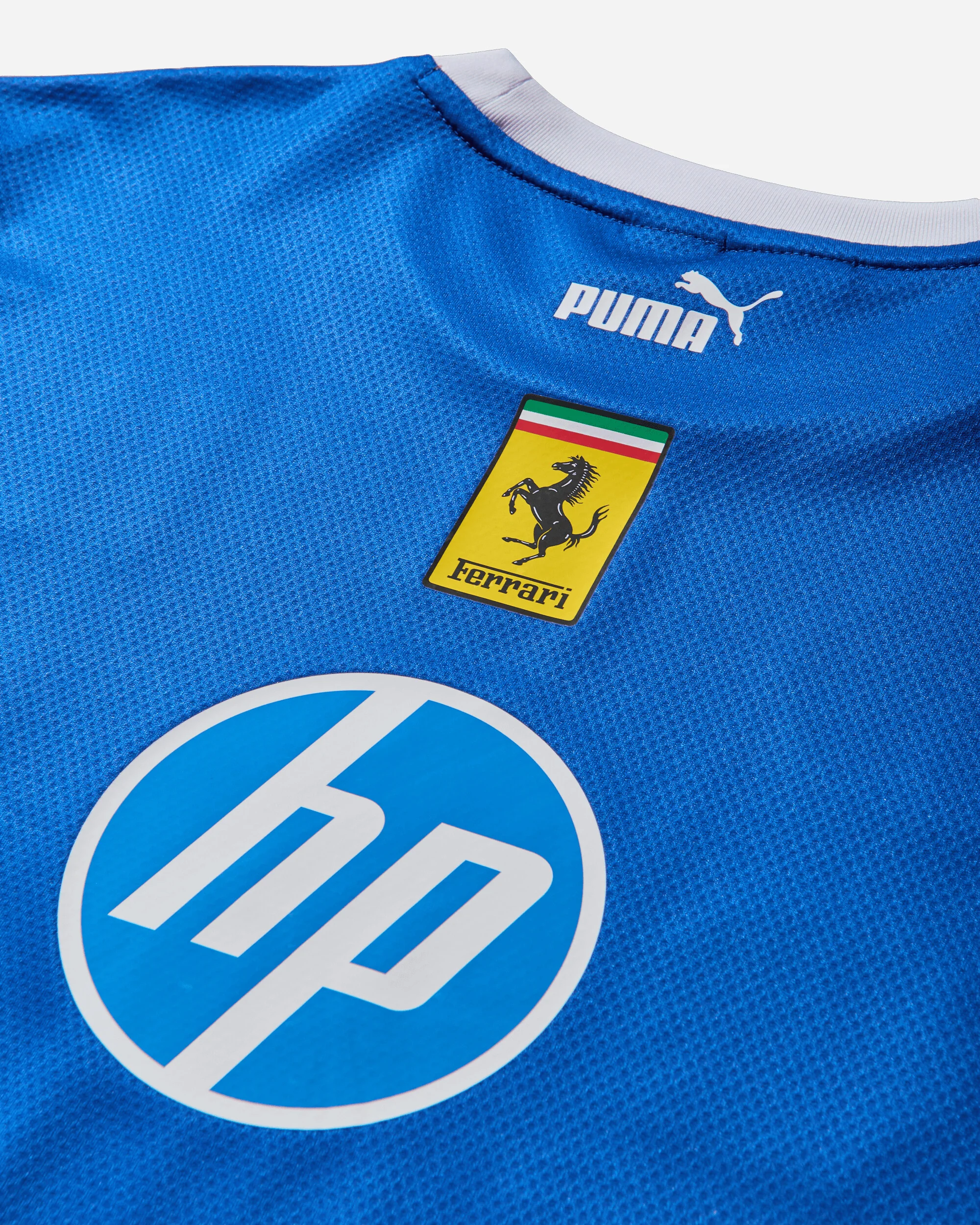 Men's Scuderia Ferrari HP Team Monza T-Shirt Steer Blue - Image 3