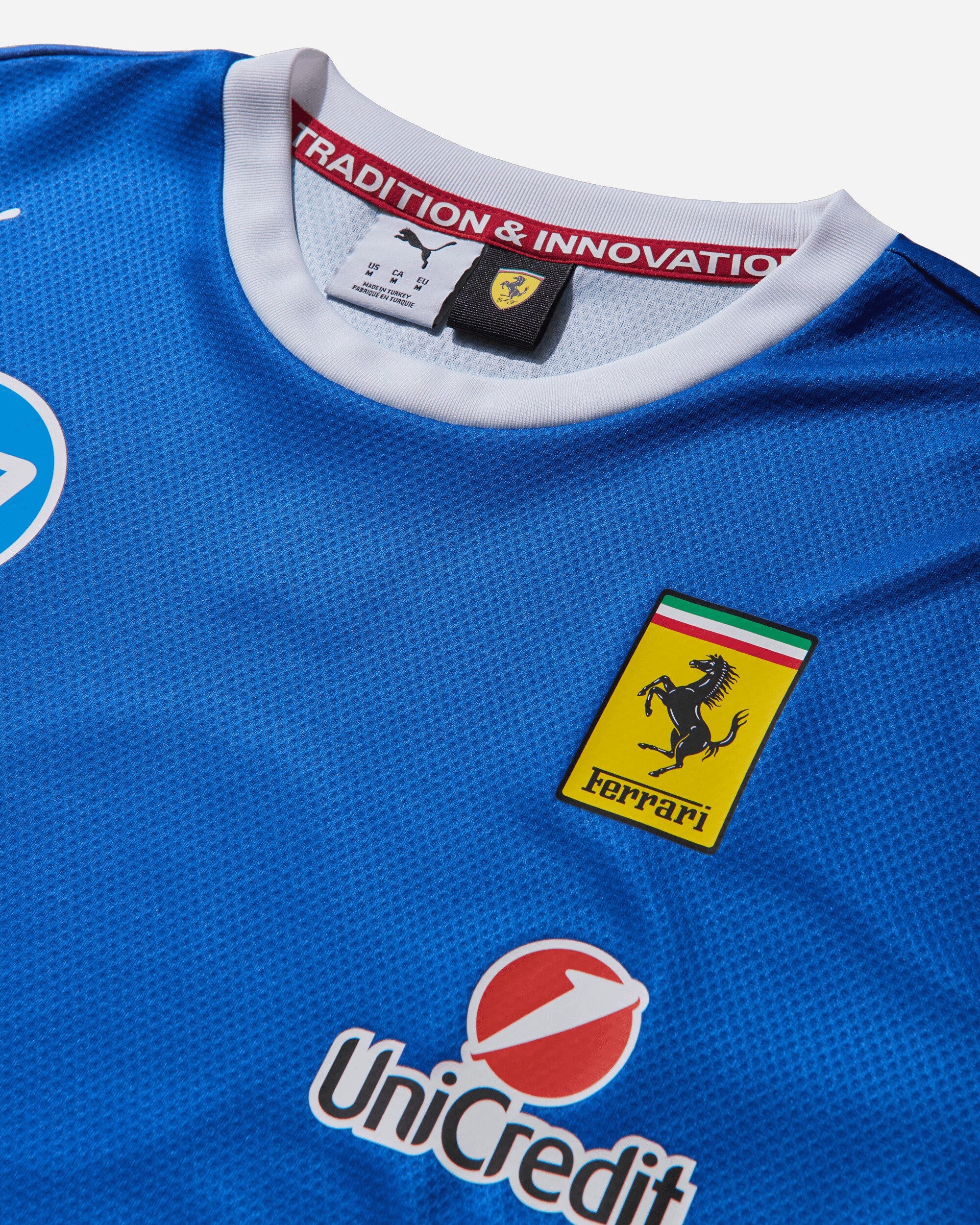 Men's Scuderia Ferrari HP Team Monza T-Shirt Steer Blue - Image 4