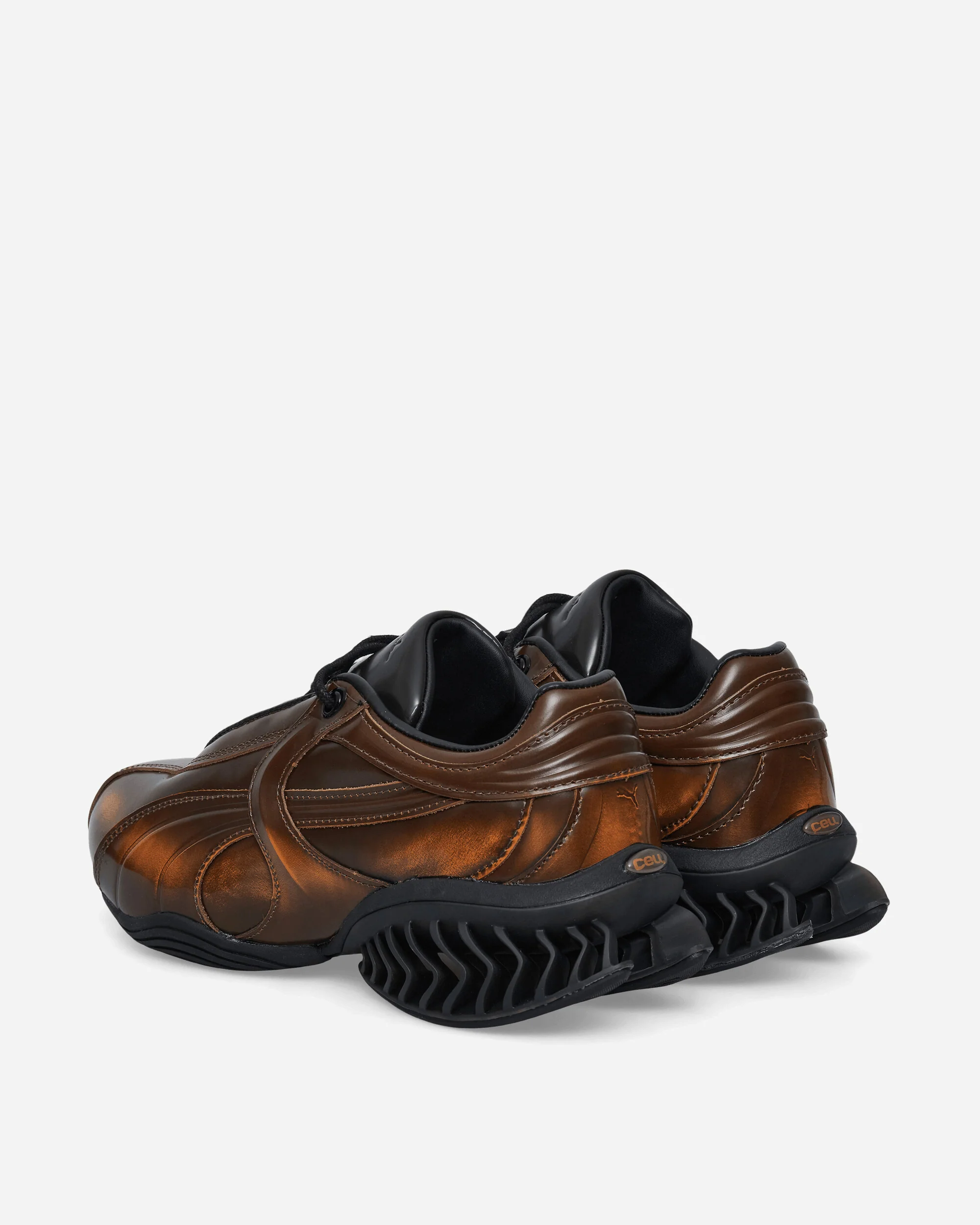 _J.L-A.L_ CELL GEO 1 Umbre Sneakers Cocoa Bean / Black - Image 4