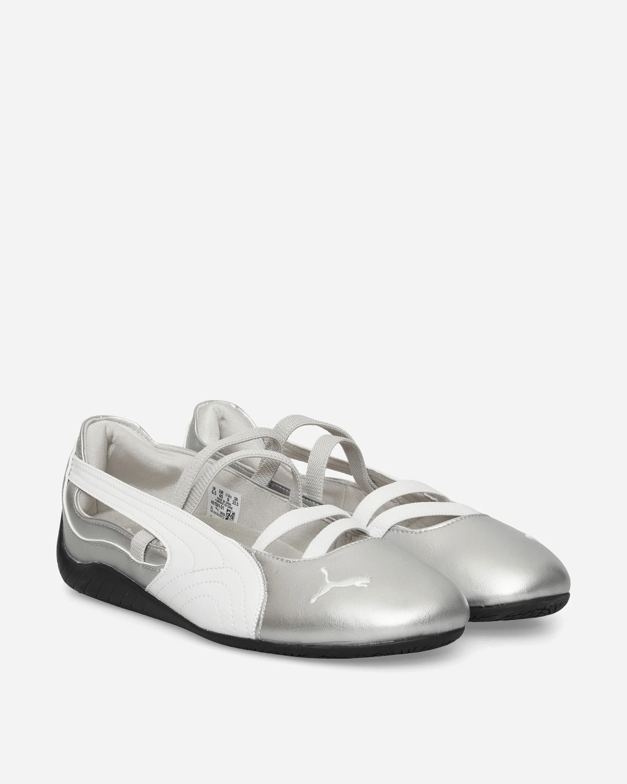 Women's Speedcat Ballet Metallic Shoes Silver / White - Image 2